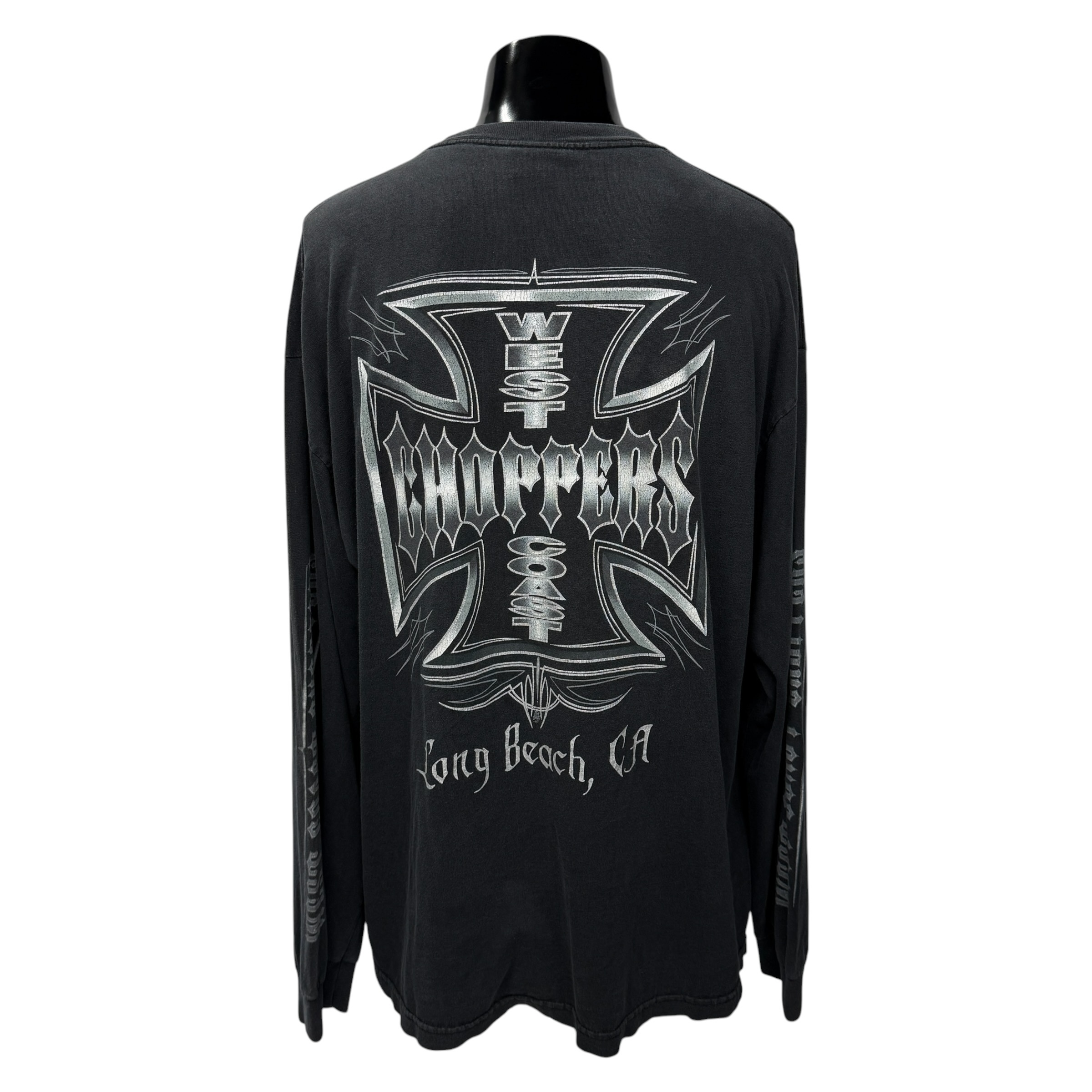 【WEST COAST CHOPPERS】ウエストコーストチョッパーズ “IRON CROSS & LOGO” ロングスリーブTシャツ