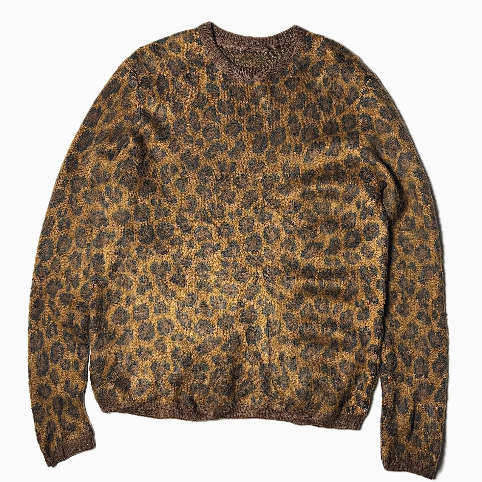 Y2K Leopard Knit Sweater