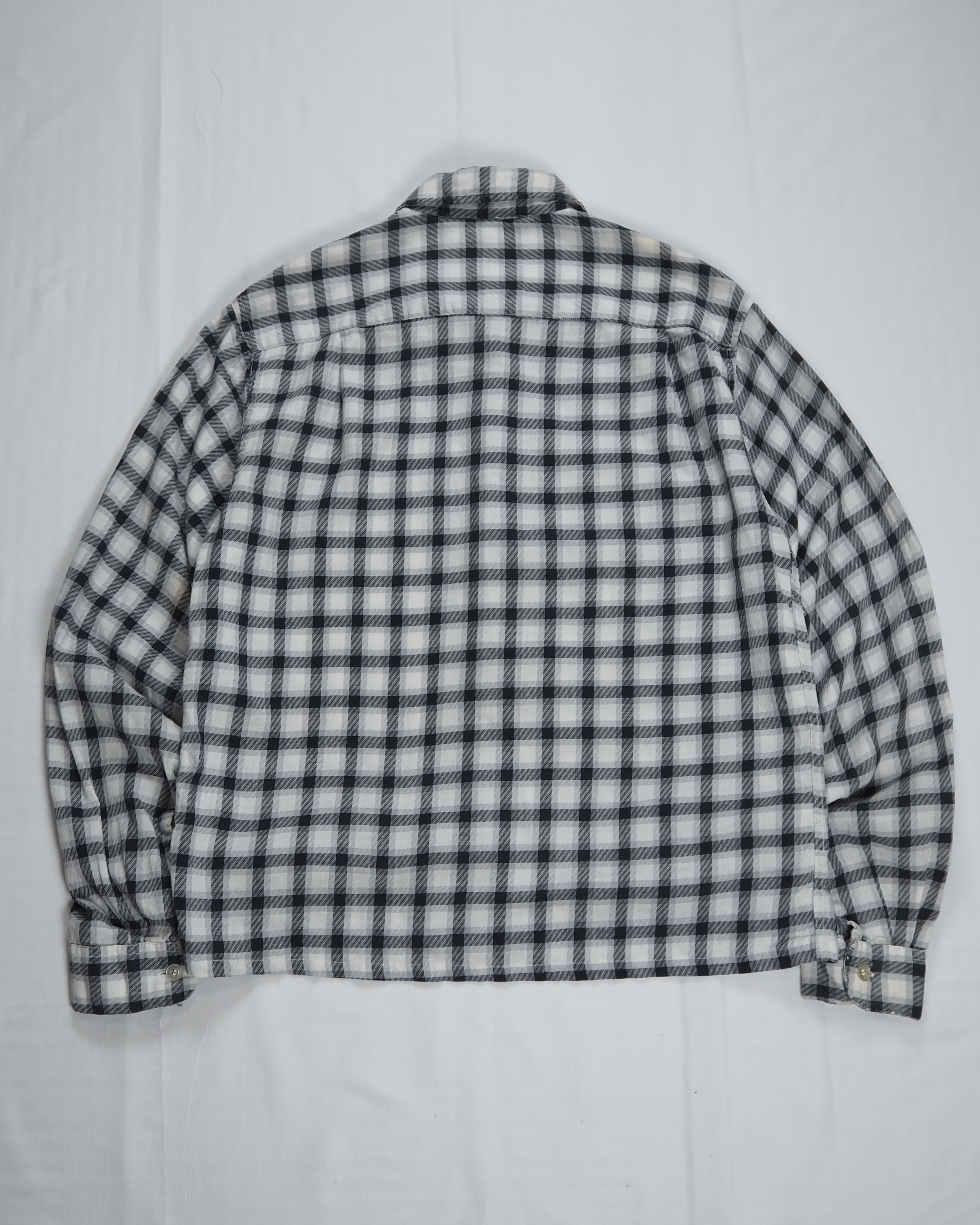 【5/6(水) 20:00入荷】60’s Towncraft コットンシャツ ブラック×ホワイト の画像 9