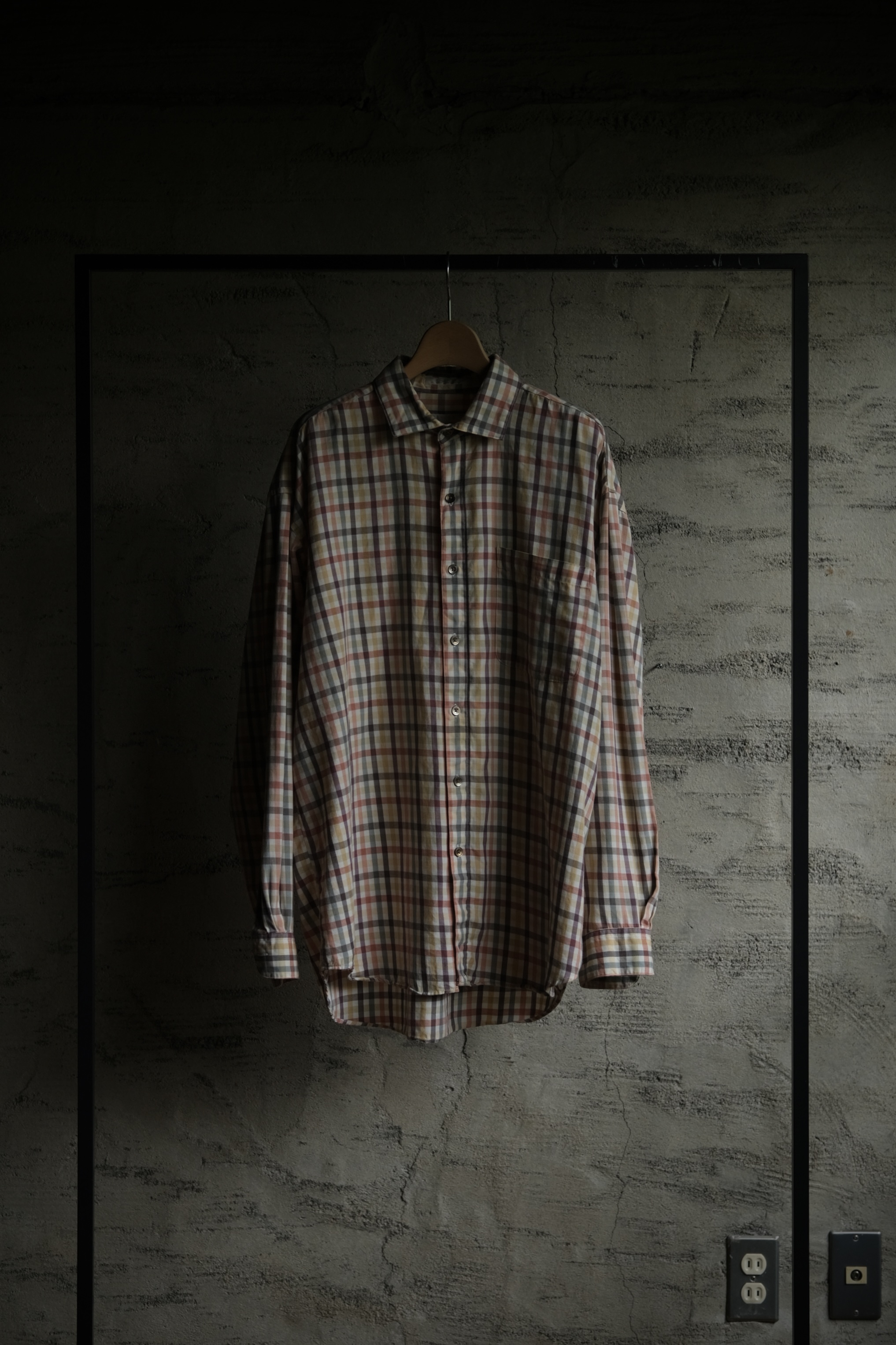 IORI/90's "PERRY ELLIS" L/S check shirt