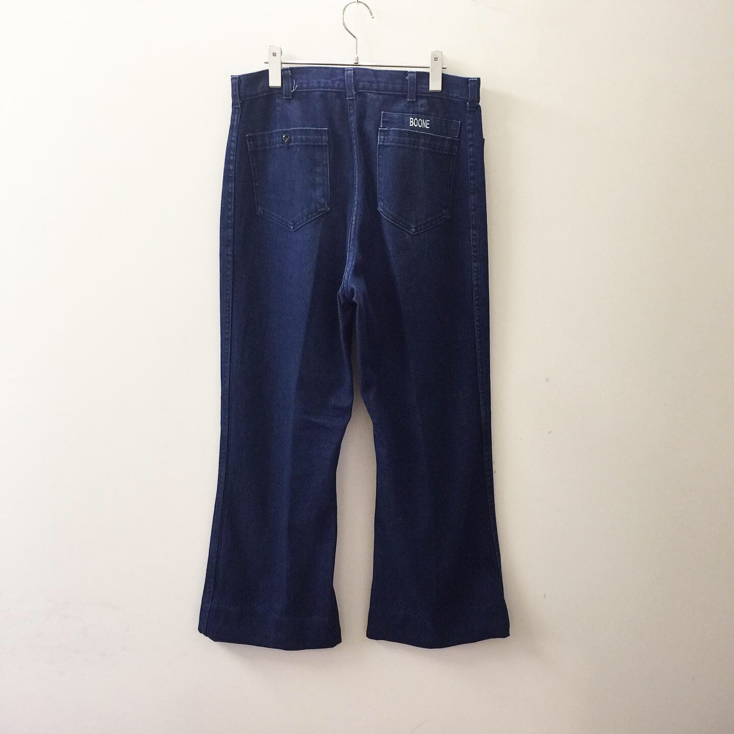 Bonne フロントポケット 股上深め フレアパンツ ブルー メンズ 古着 古着 通販 高円寺 Largo ラルゴ Online Shop メンズ