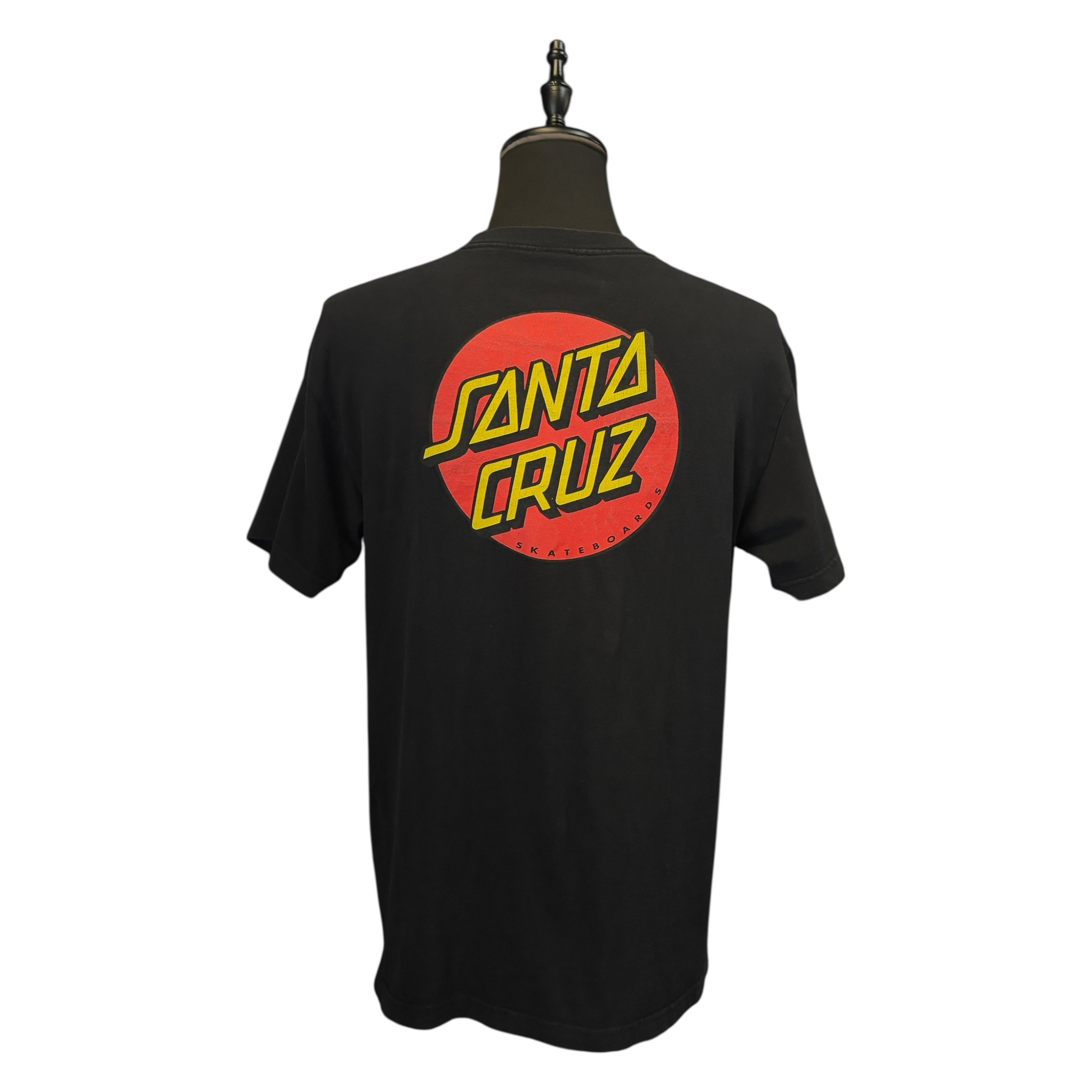 【SANTA CRUZ】サンタクルーズ ドットロゴバックプリント Vintage Tシャツ XL