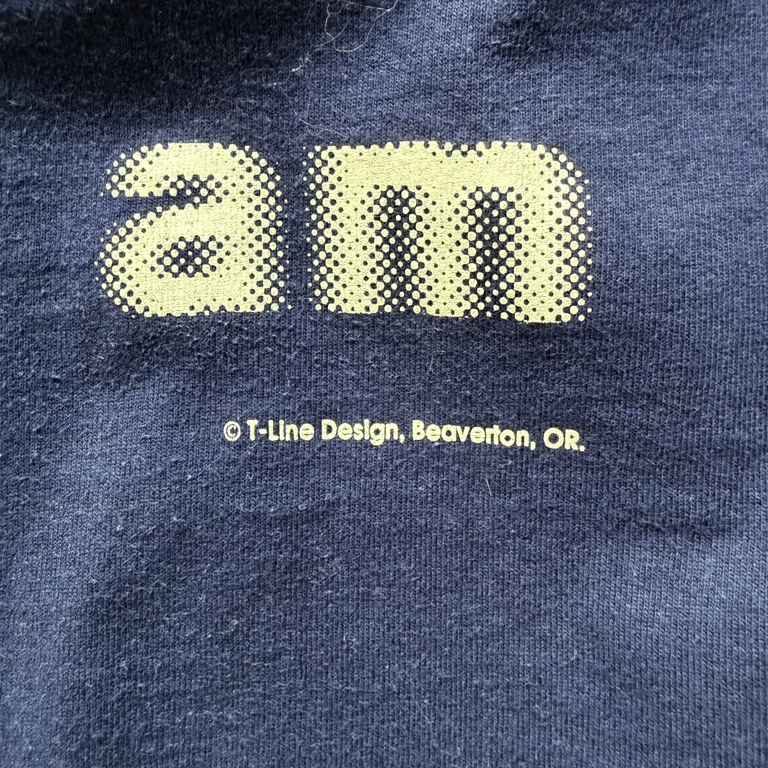 90s モーションブラー Tシャツ モザイク ビンテージ の画像 3