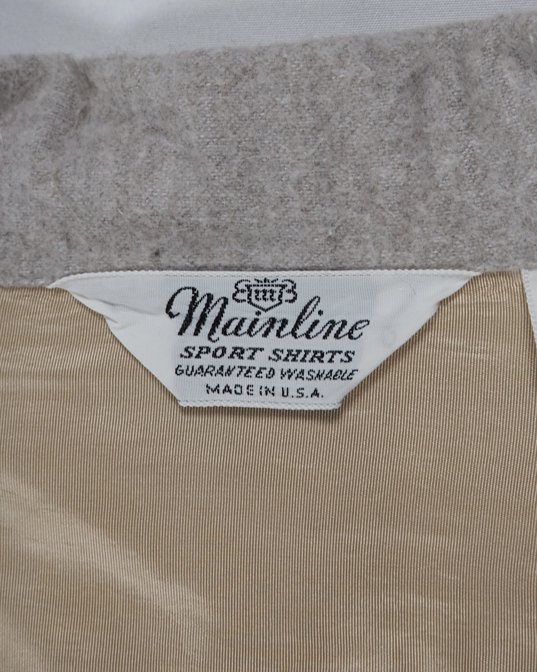 50’s Mainline コットンレーヨンシャツ XLサイズ ミントコンディション の画像 3