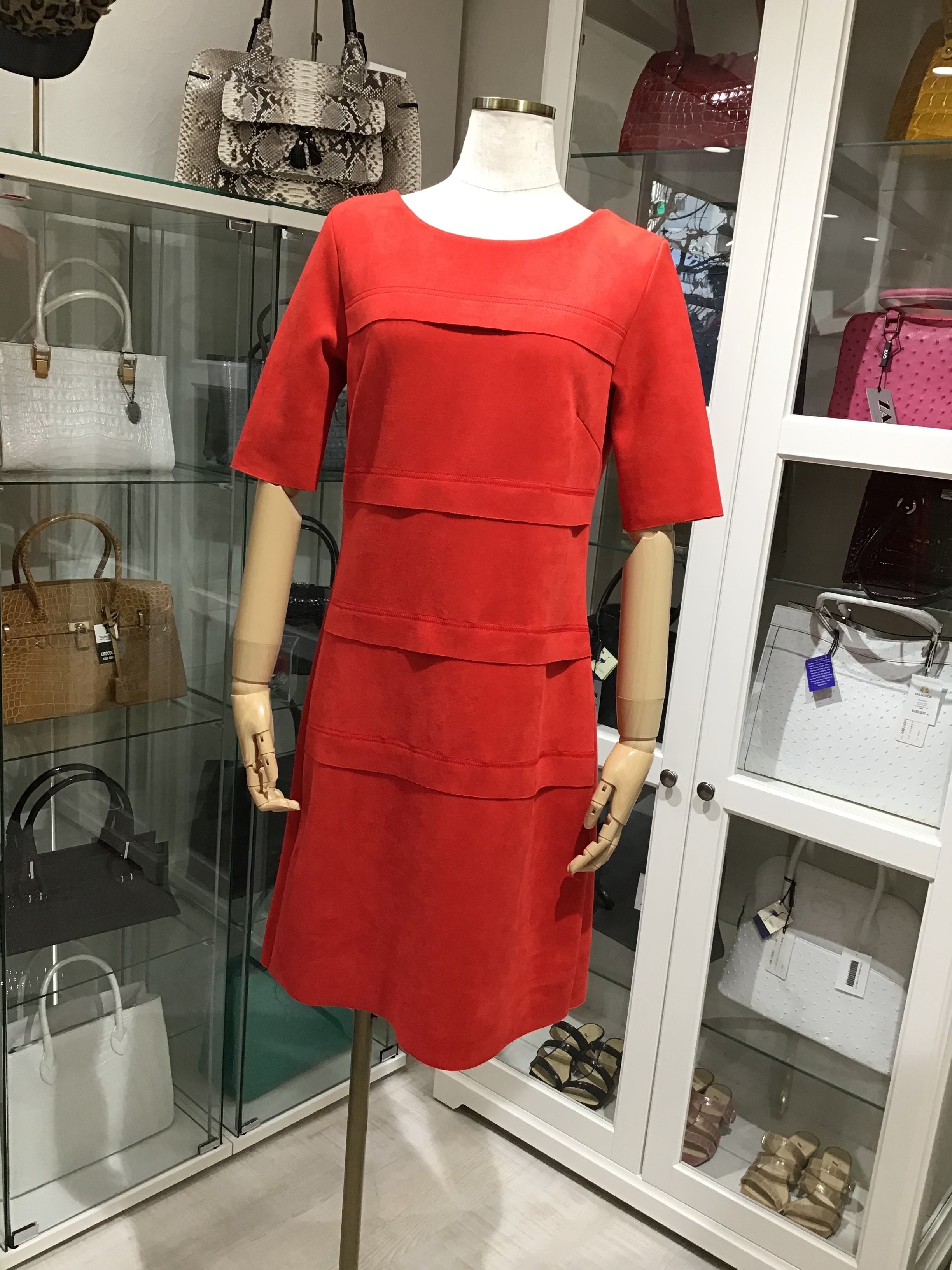 スエードフランスワンピース 09 Robe Sandra パーティーワンピース Palmedor スエードフランスワンピース 09 Robe Sandra パーティーワンピース Palmedor