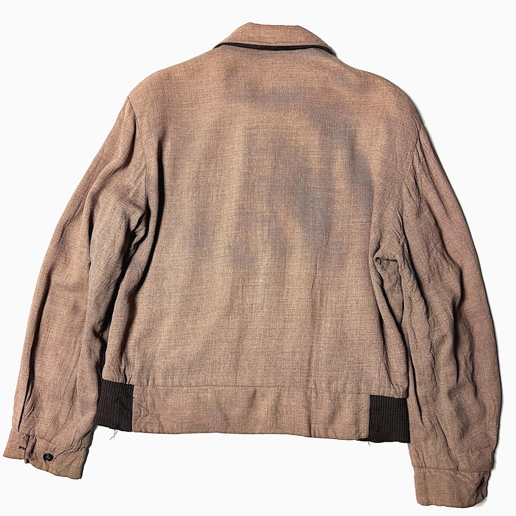 Vintage 50's Reversible Rayon Gabardine Jacket の画像 4