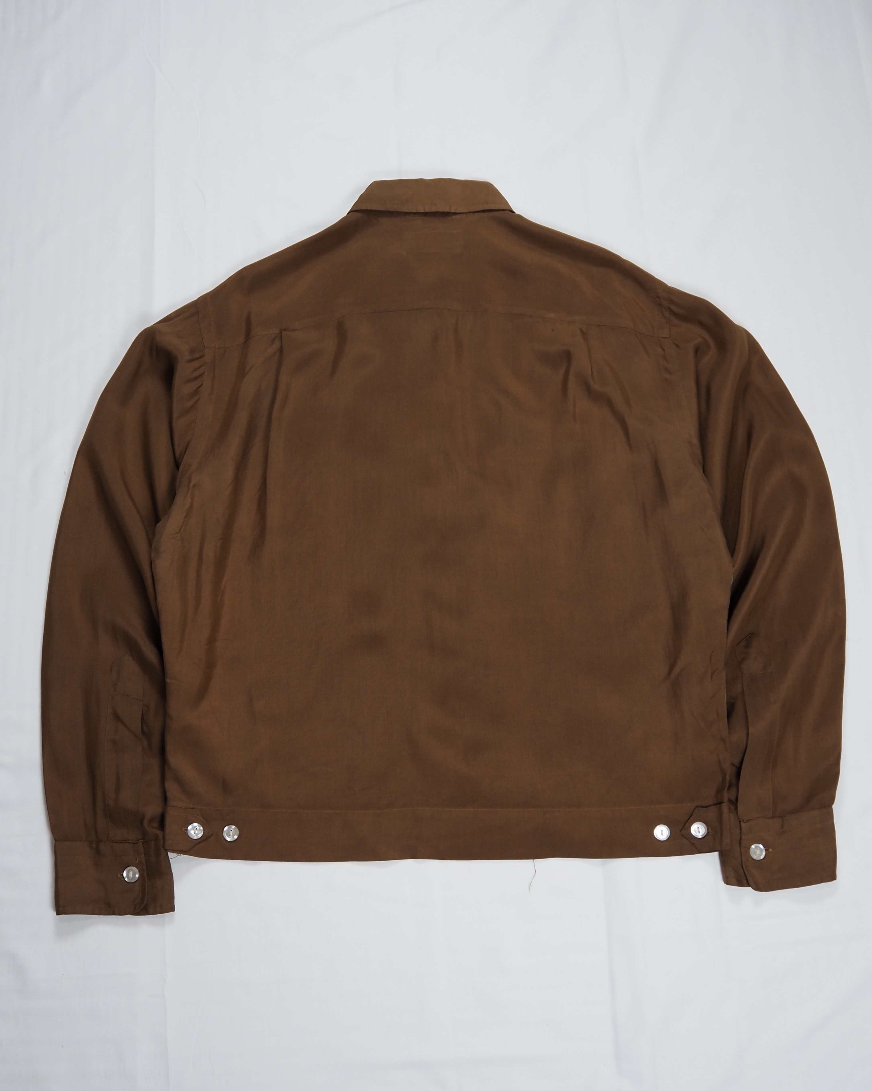 50’s 100%シルクシャツ ストライプ の画像 13