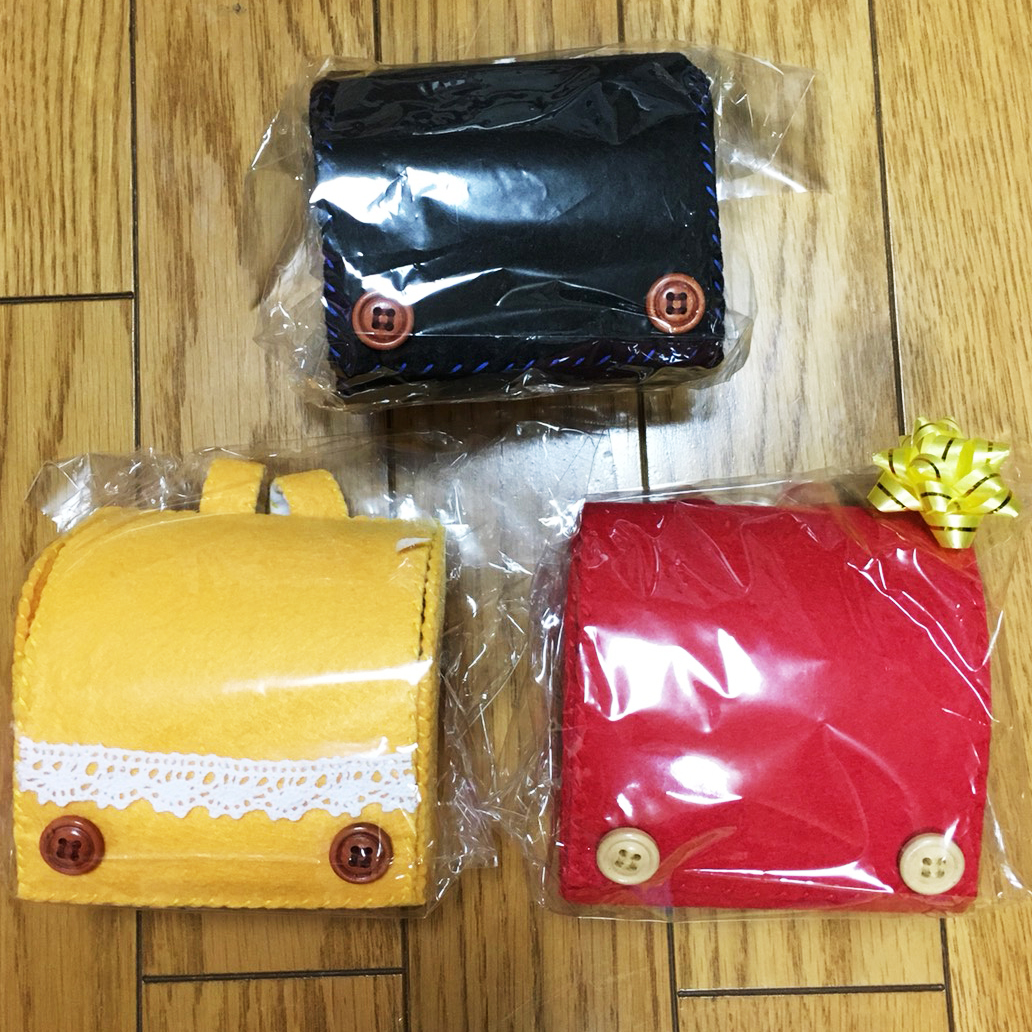 フェルトこもの お菓子入りランドセル Megane Scene Distro