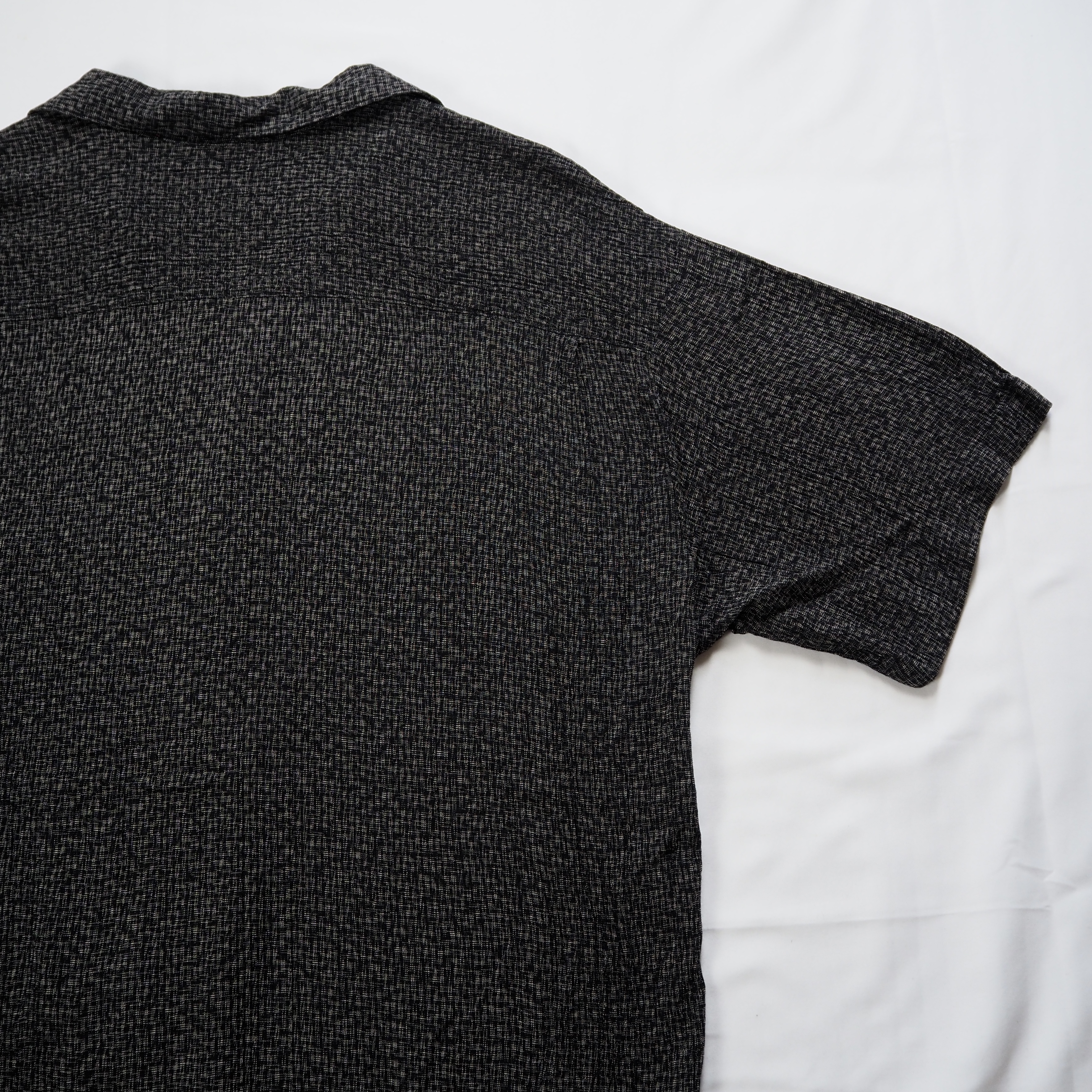 90’s Pronto Uomo 開襟レーヨンシャツ XL ブラック アメリカ製 の画像 15