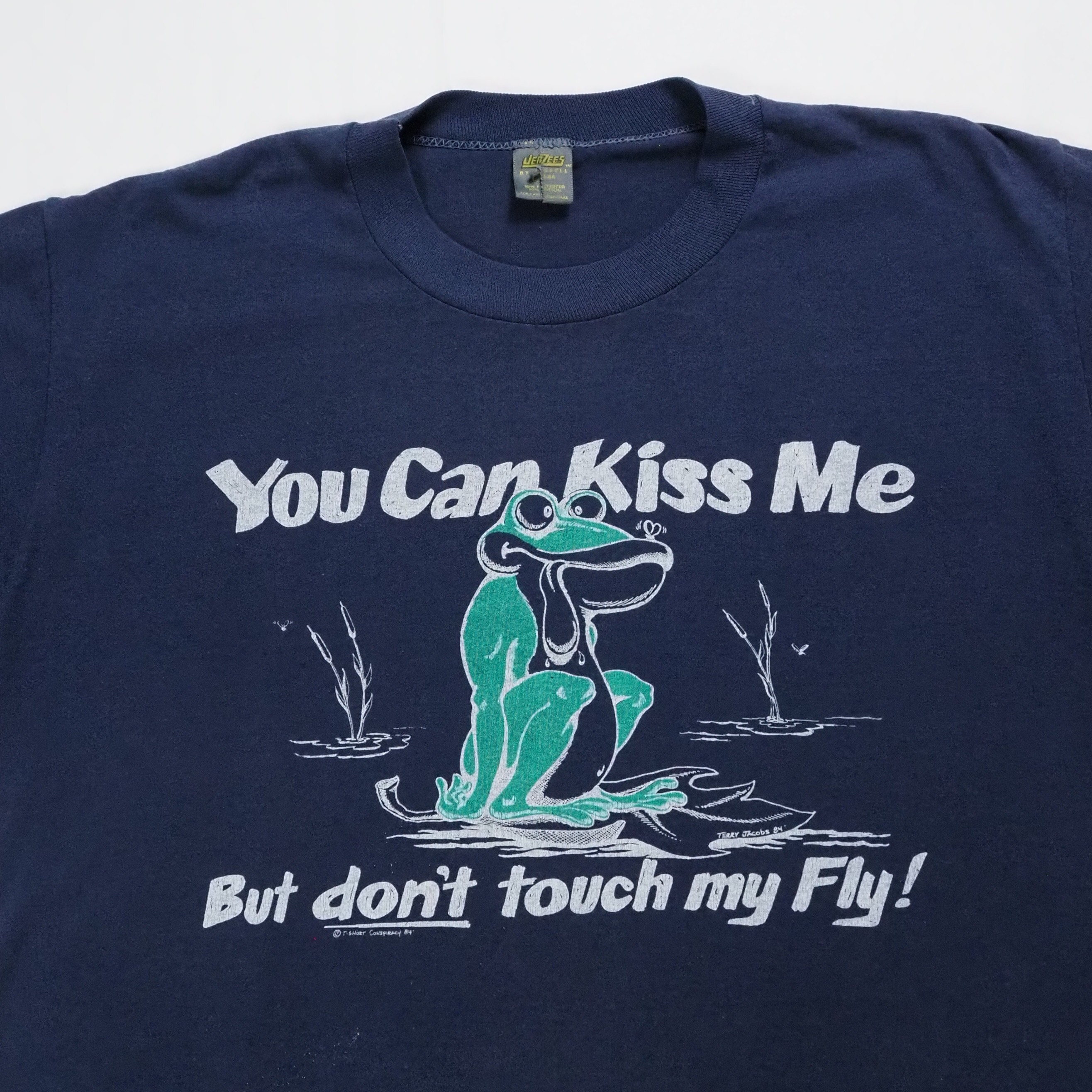 80's Jerzees カエルTシャツ Lサイズ の画像 3