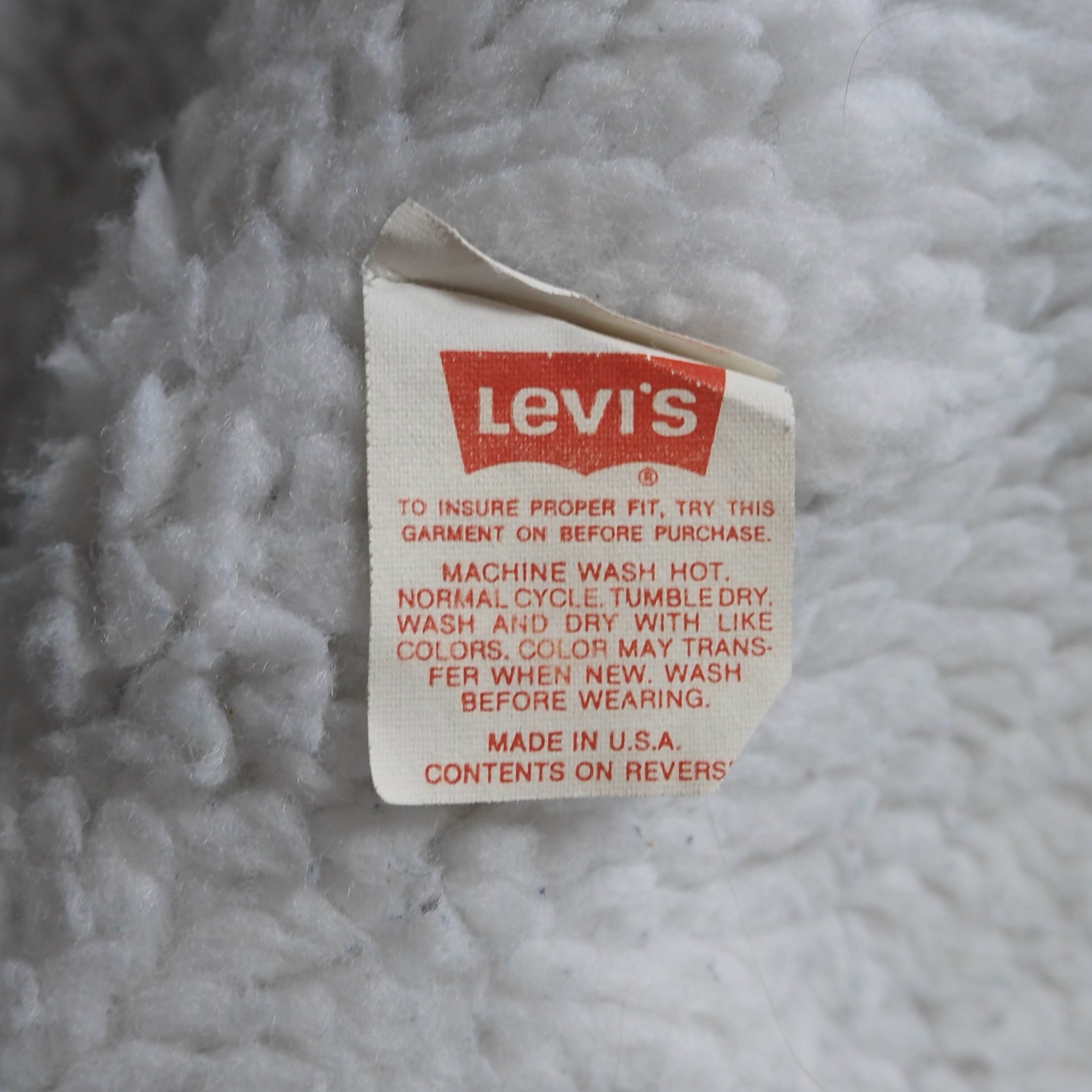 80’s Levi’s デニムボアジャケット サイズ44 の画像 10