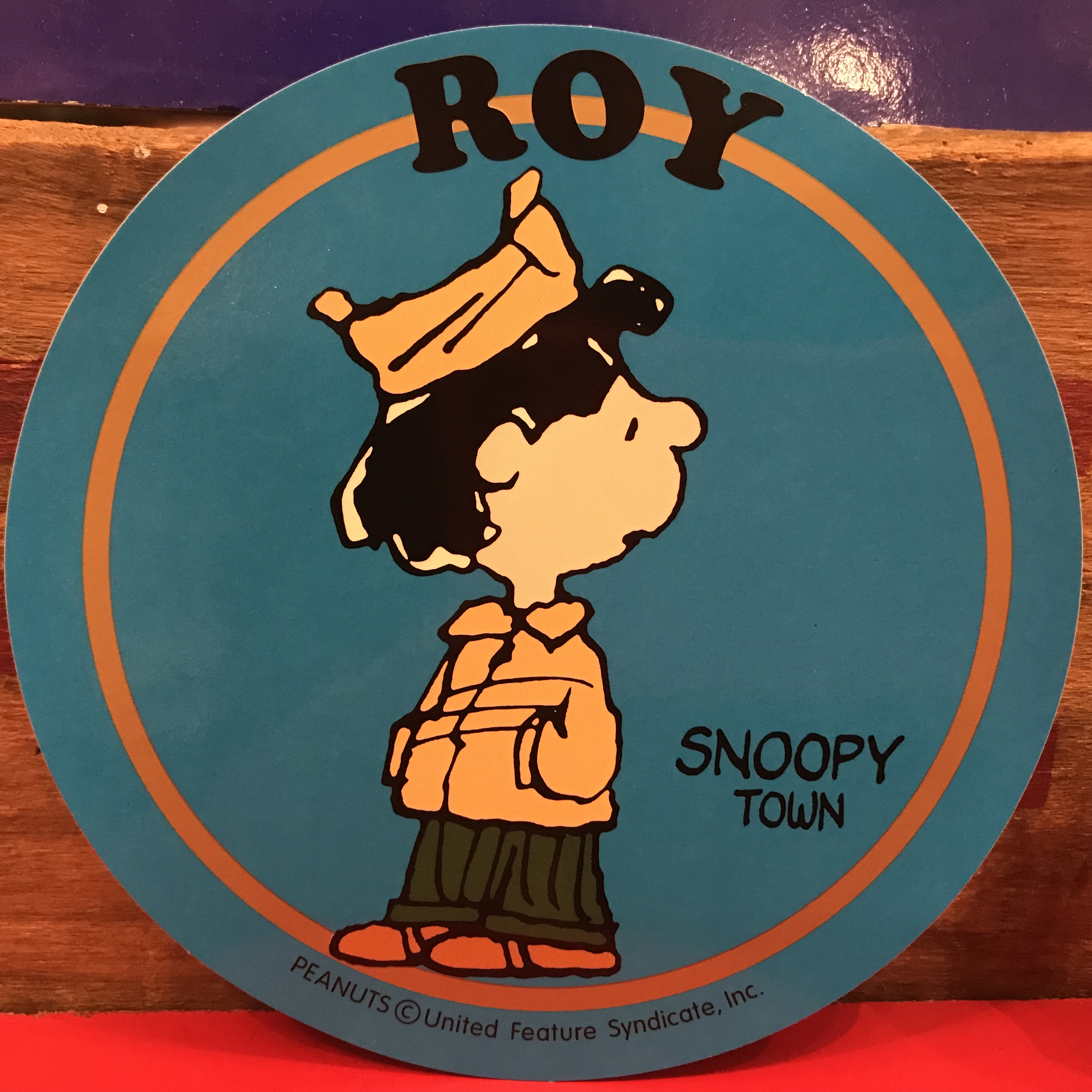 スヌーピー Peanuts ロイ 特大ステッカー 限定品 00年製 福岡 大名のおもちゃ屋 トイズヘッド
