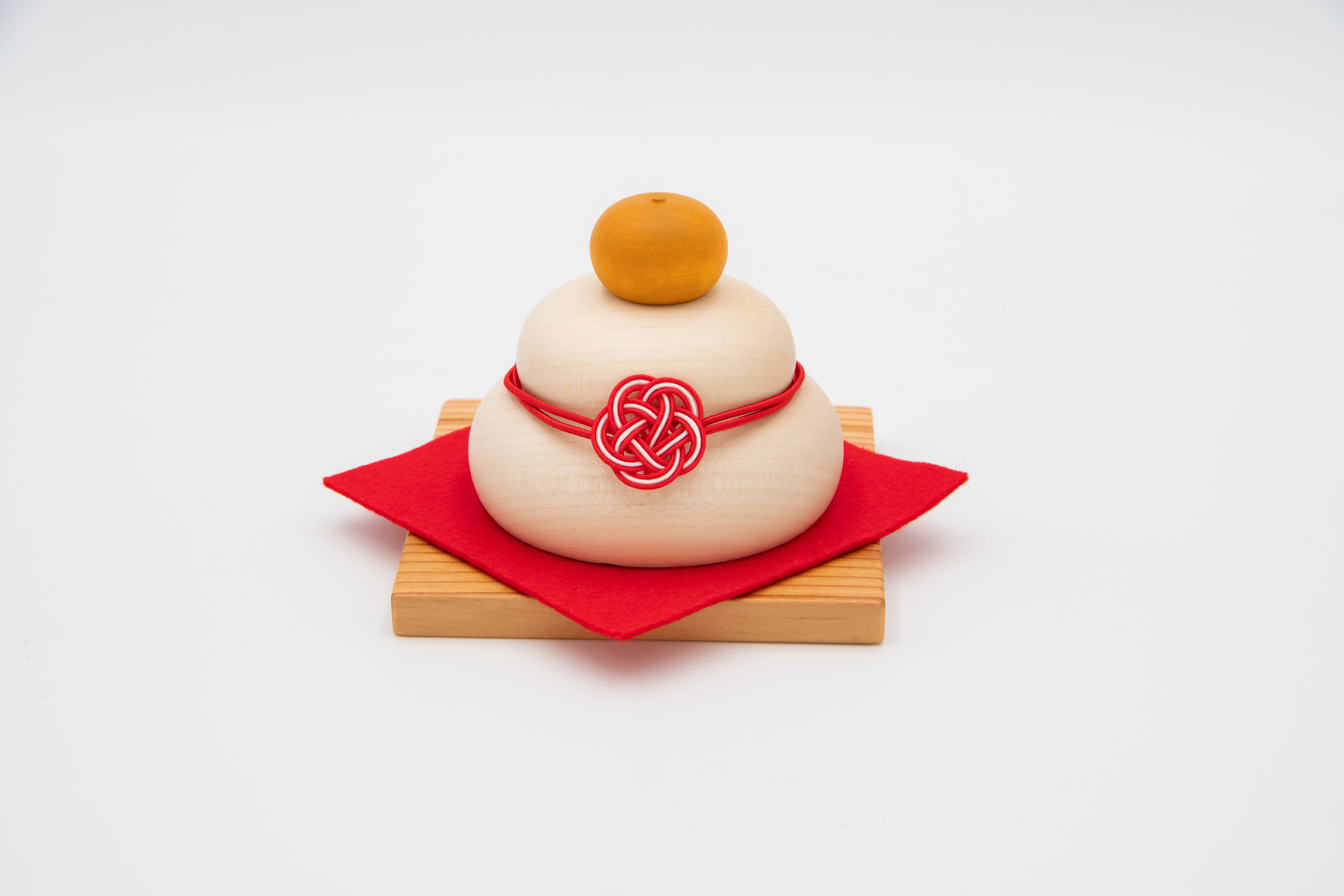 【きのいい鏡餅 ミニ】木製かがみもち ・ハンドメイド・木製インテリア雑貨・手のひらサイズのお飾り ウッドアート 楽【オフィシャルネットショップ】