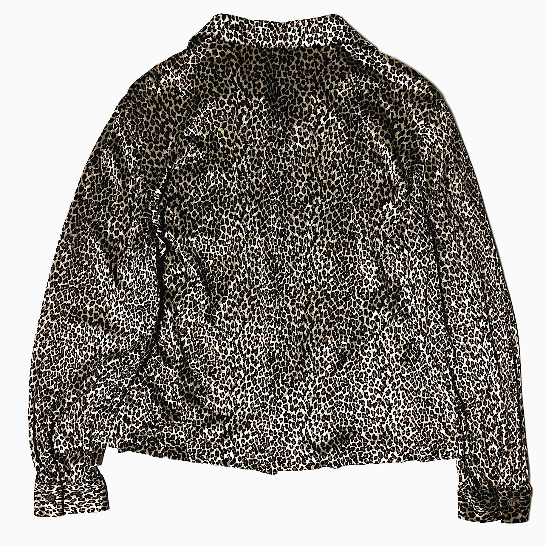 Vintage 80〜90's Leopard Velvet Shirt の画像 2