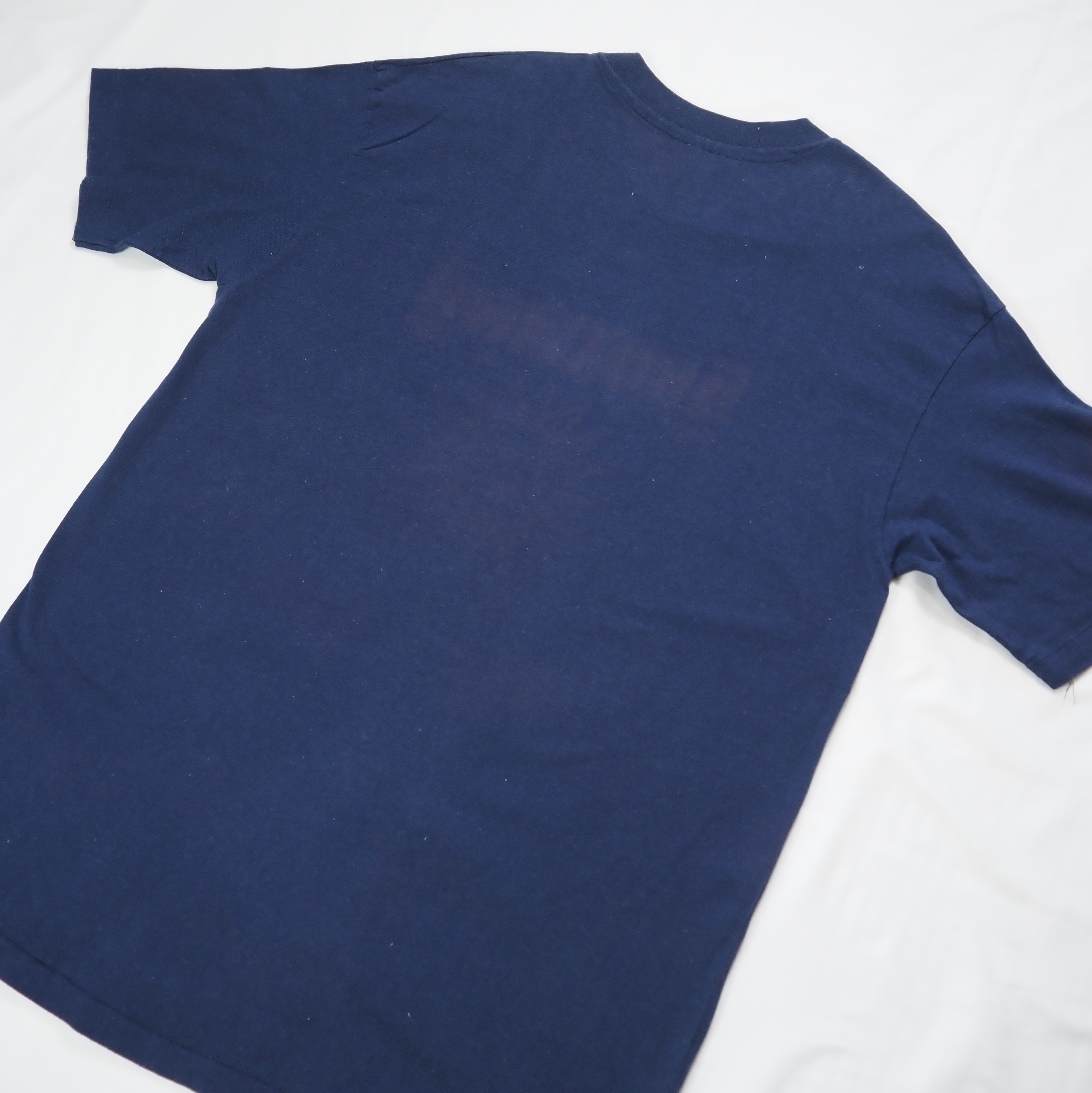 90’s Hanes プリントTシャツ オールドイングリッシュ XL ネイビー の画像 14