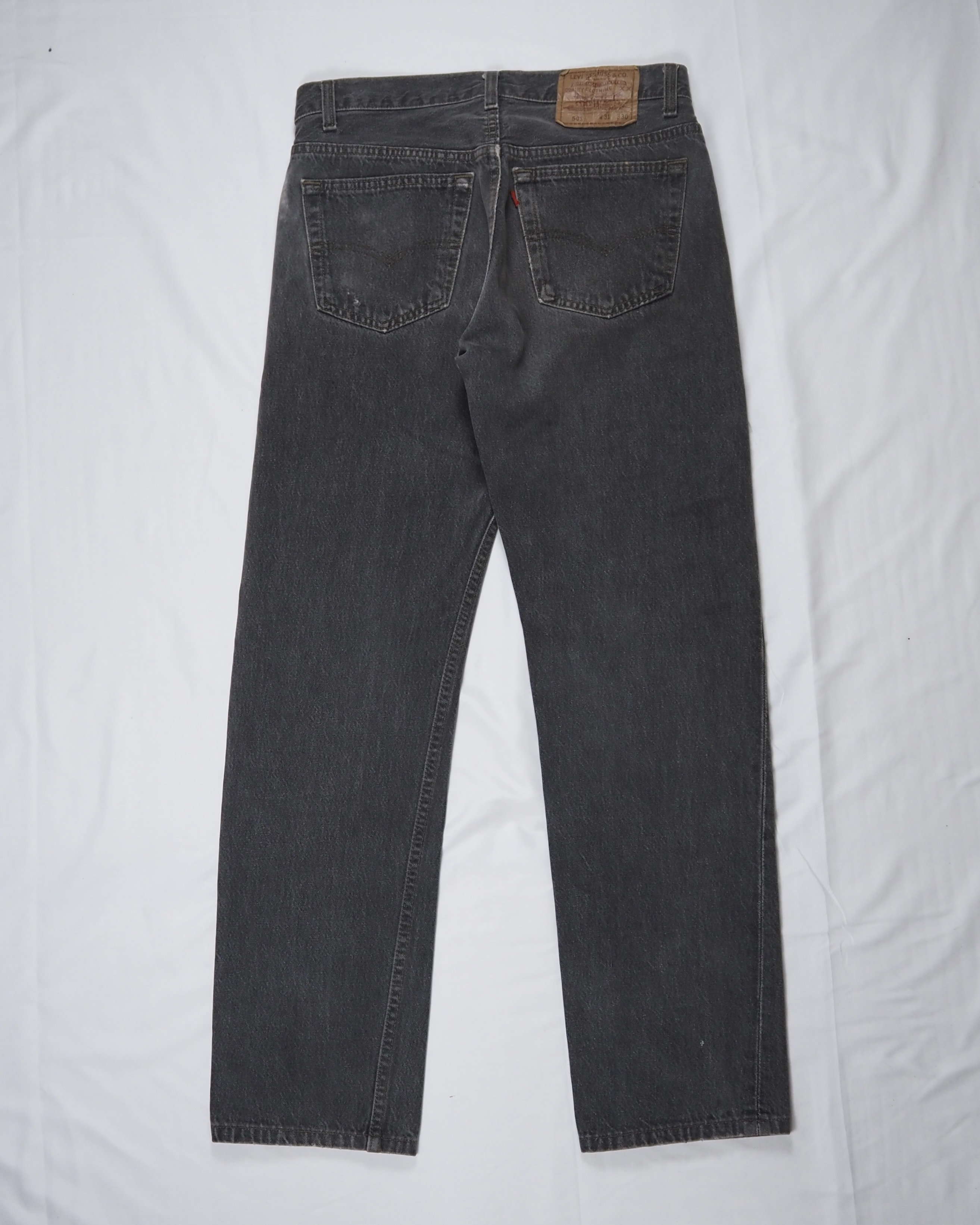 90’s Levi’s 501 先染めブラックデニム 31×30 の画像 13