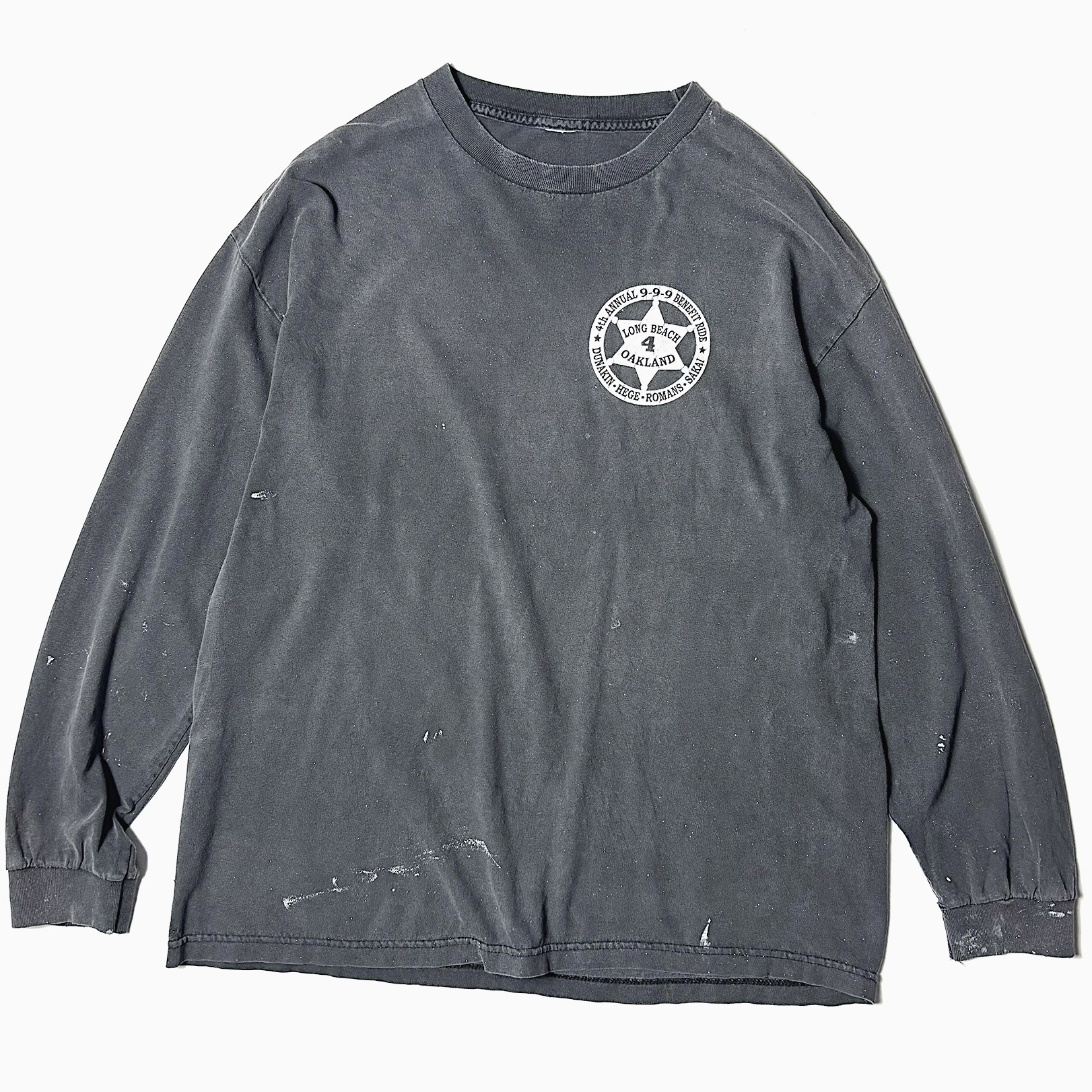 Vintage "LONG BEACH" Grunge Long Sleeve T-shirt の画像 2