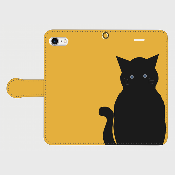 黒猫 手帳型スマホケース Iphone Android対応 Mst Snow 黒猫 手帳型スマホケース Iphone Android対応 Mst Snow