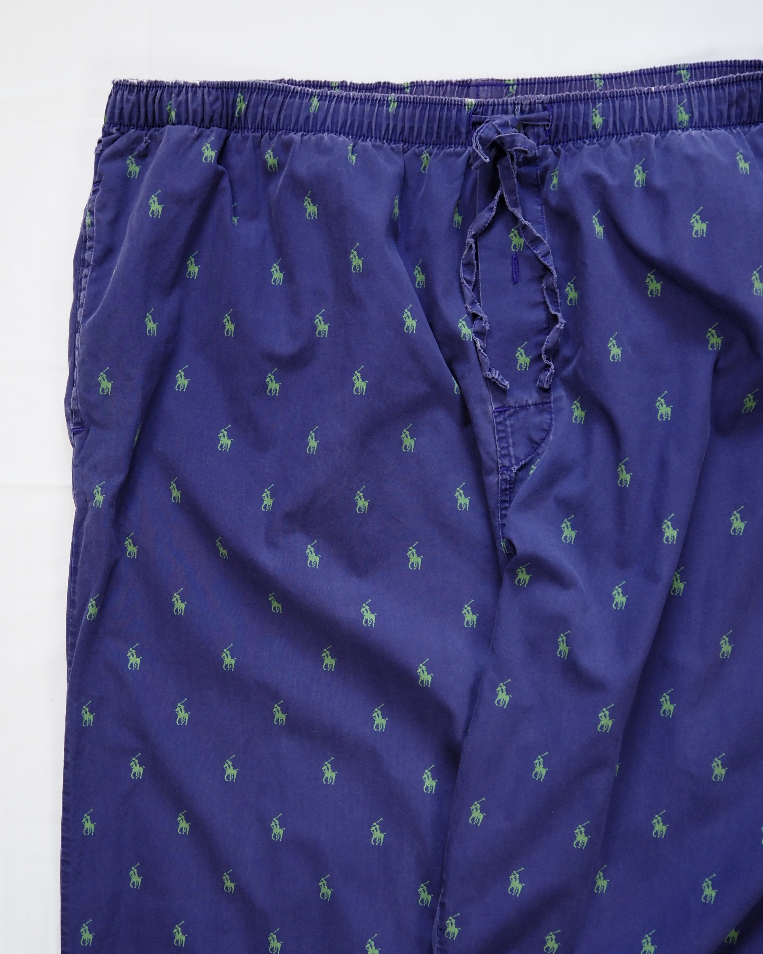 90’s Ralph Lauren パジャマパンツ 総柄 パープル Lサイズ の画像 5