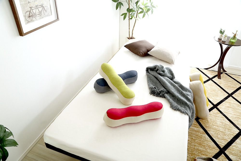 日本製 柔らかビーズ足枕 Pukuppi プクッピィ 5カラー むくみ クッション ビーズクッション おしゃれ Sh 07 Yba Bonheur ボヌール