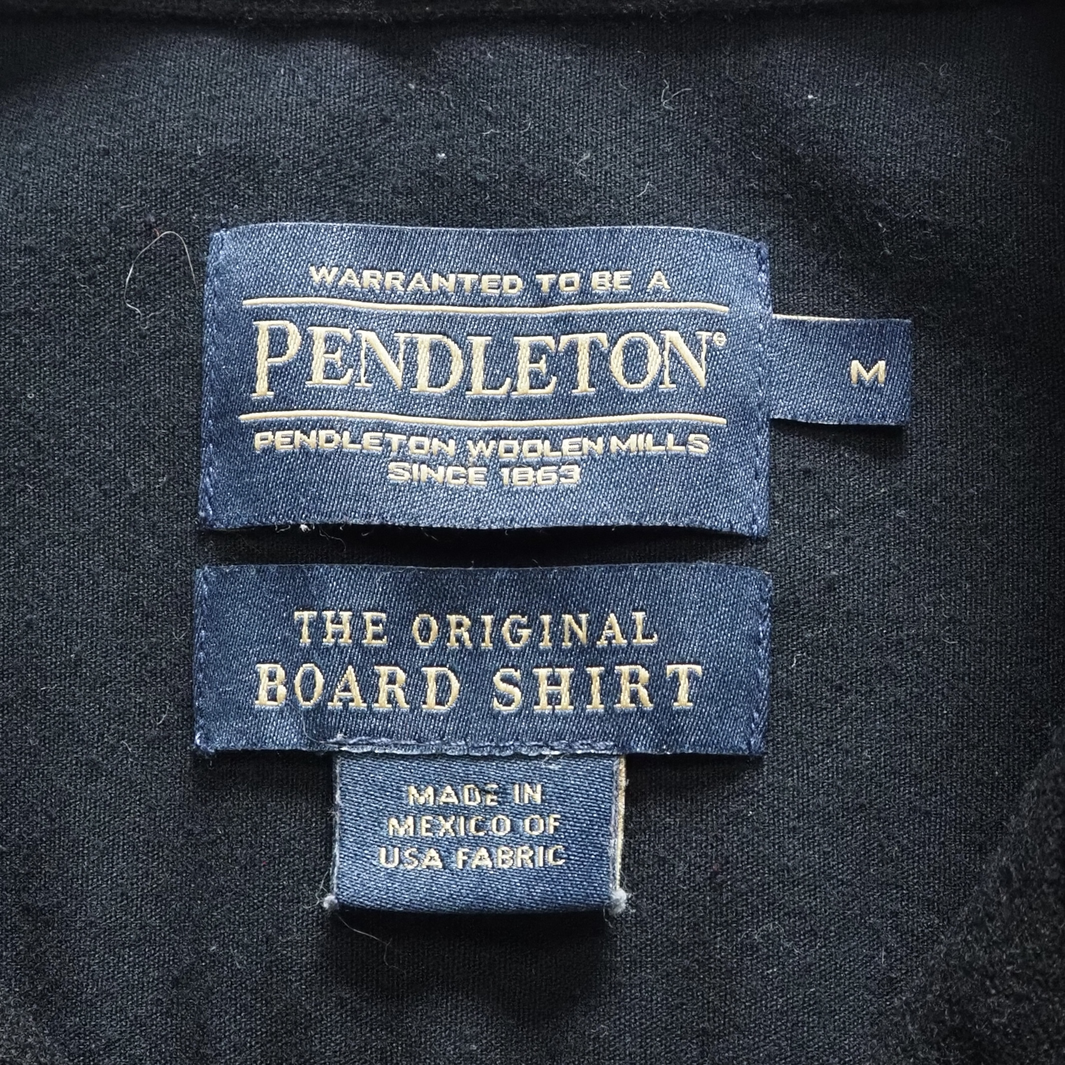 Pendleton Board Shirt ブラック Mサイズ の画像 3