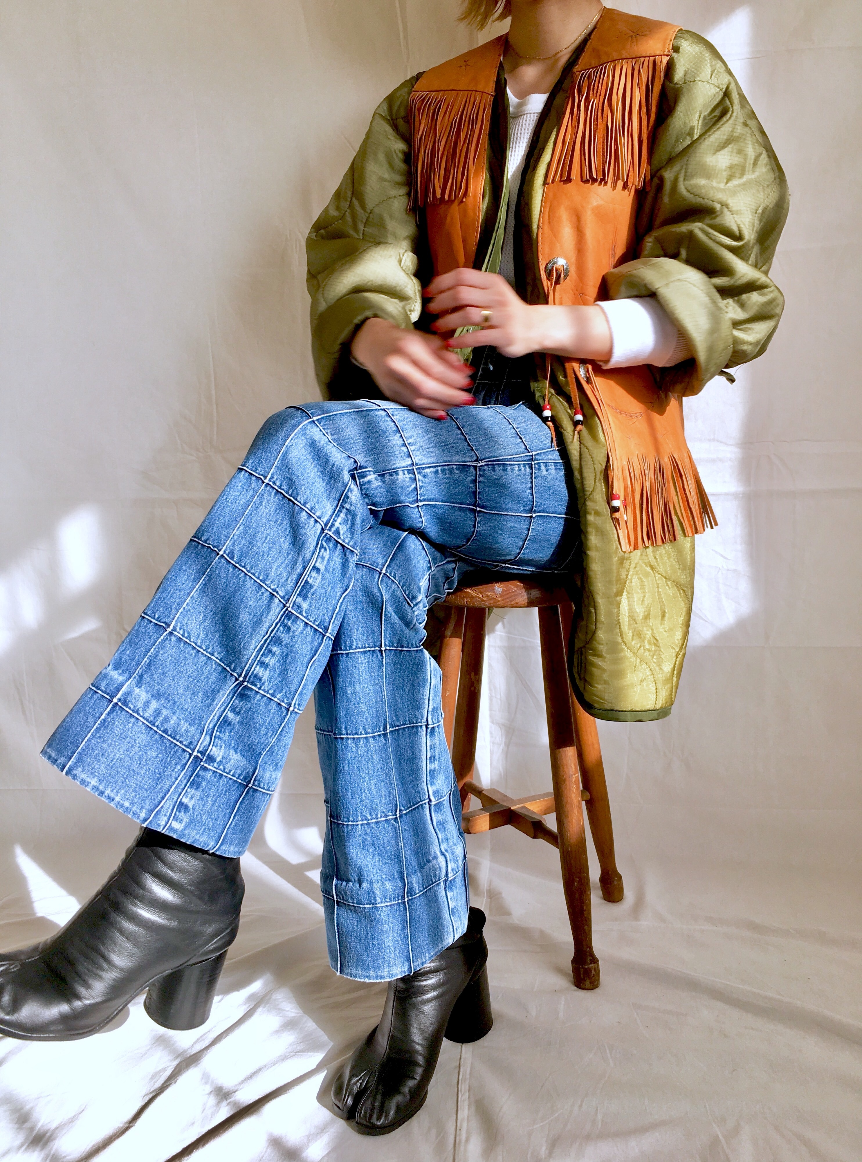 Ralph Lauren patchwork denim pants | malt