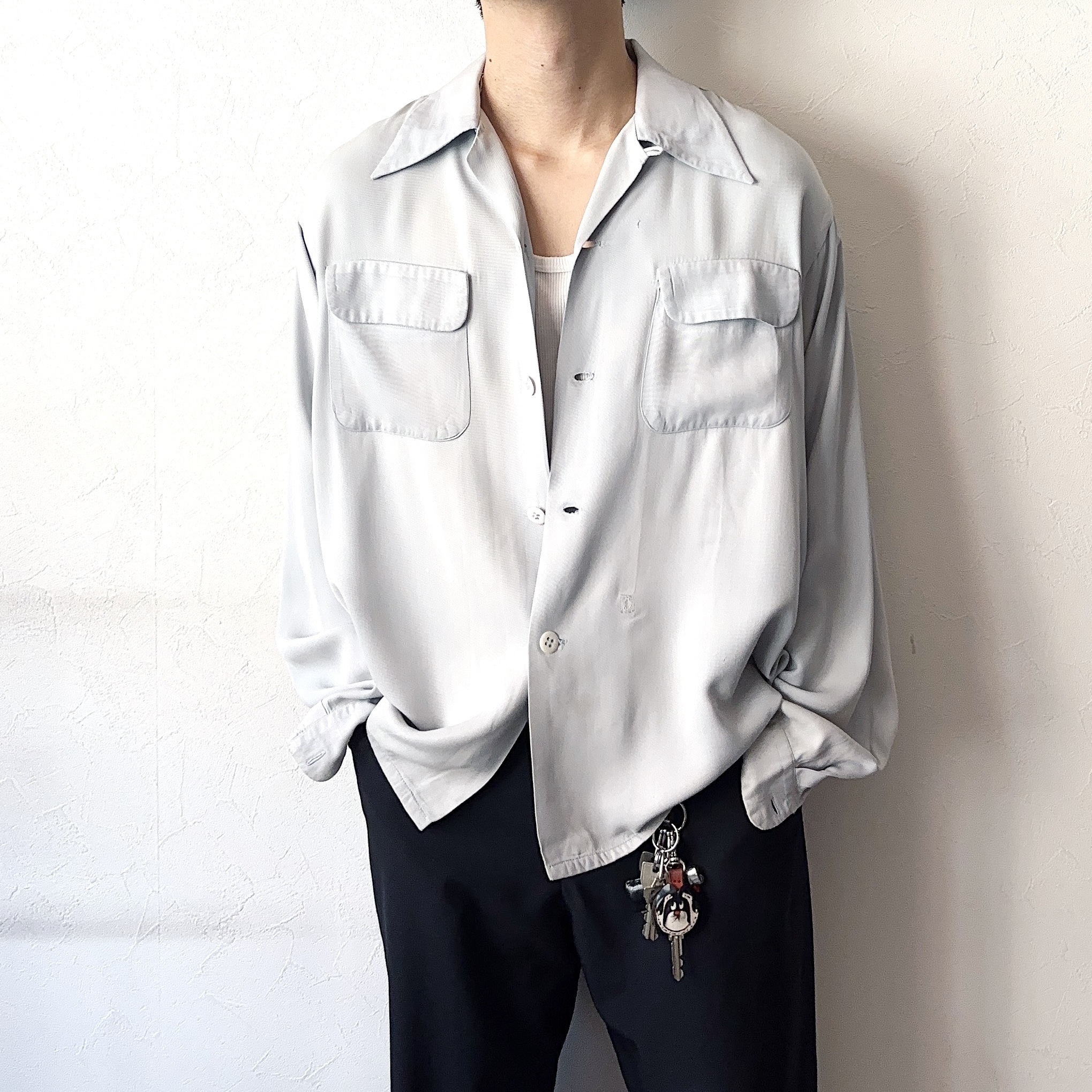 Vintage 40～50's【Royal Knight】Open Collar Rayon Shirt の画像 3
