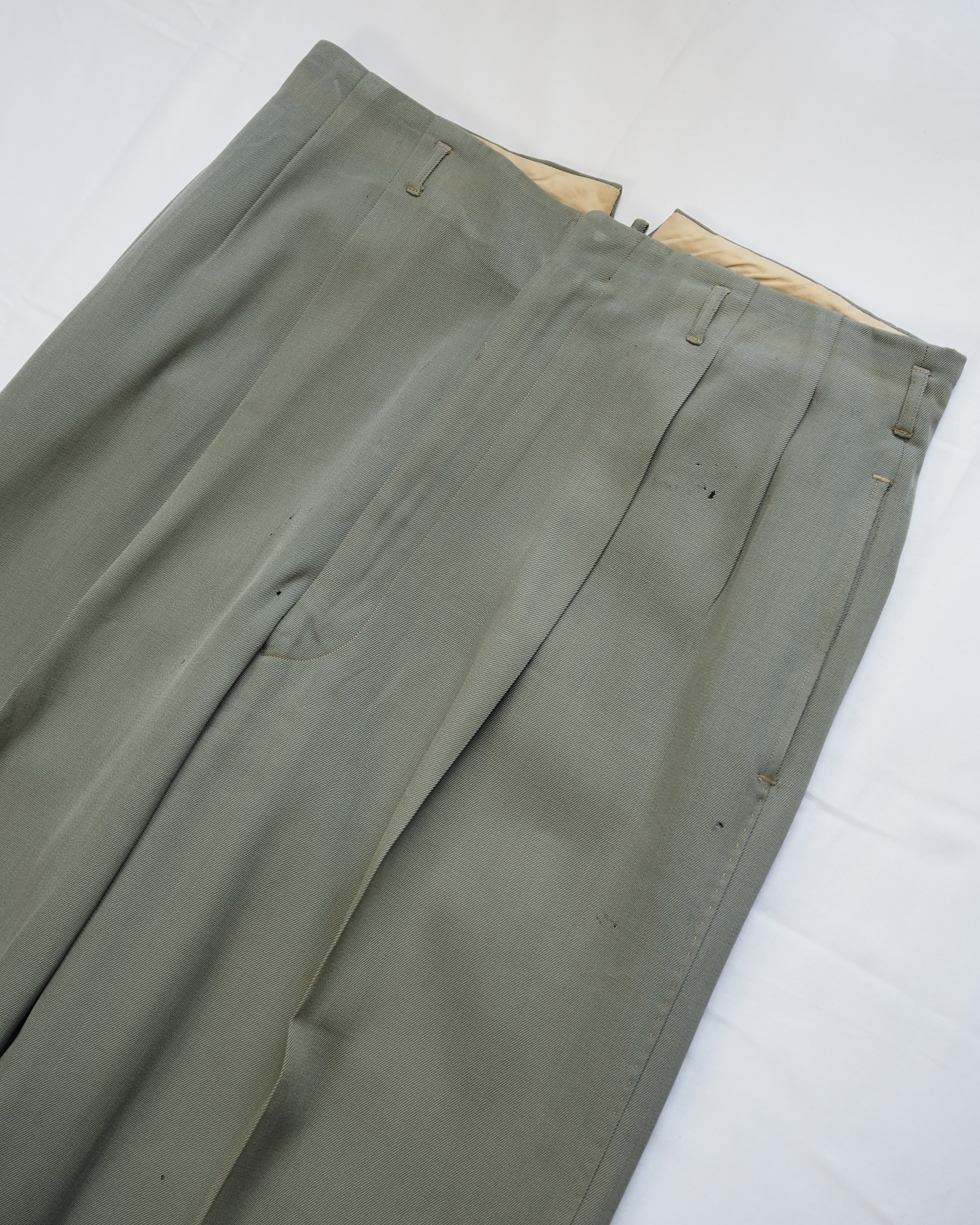 【VCM入荷】50’s ウールスラックス ライトグリーン の画像 2