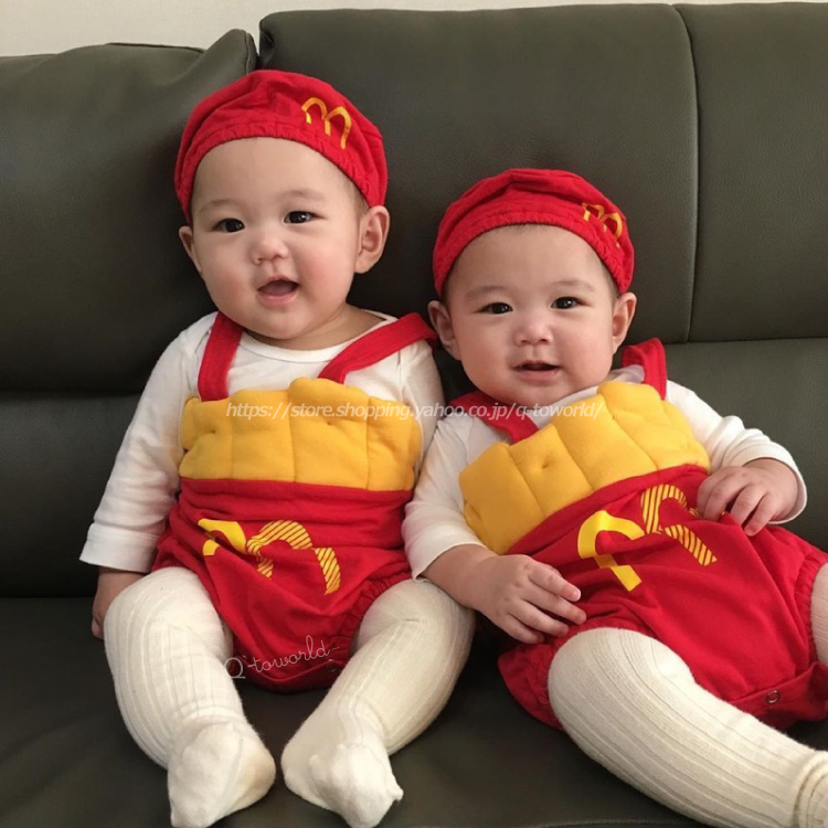 60 90 ポテトロンパース キャップ インナー 3点セット コスプレ ベビー 韓国版 韓国子供服 女の子 キッズ 子供服 Q Toworld キュートワールド 子供服 メール便は何点でも送料の合計は280円 60 90 ポテトロンパース キャップ インナー 3点セット コスプレ ベビー 韓国版 韓国子供服 女の子 キッズ 子供服 Q Toworld キュートワールド 子供服 メール便は何点でも送料の合計は280円