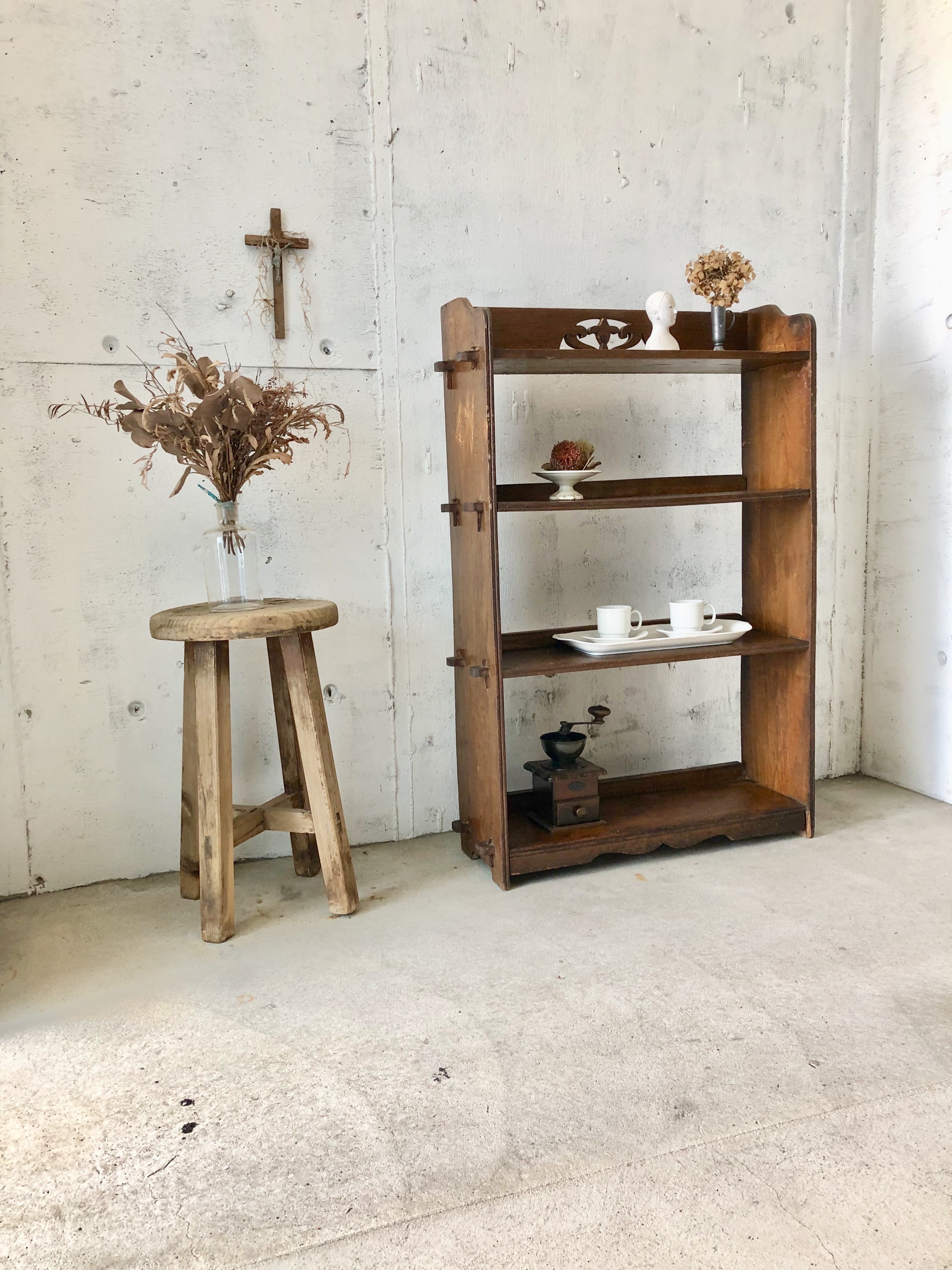 木味のくさび棚 [古家具] giraffes craft
