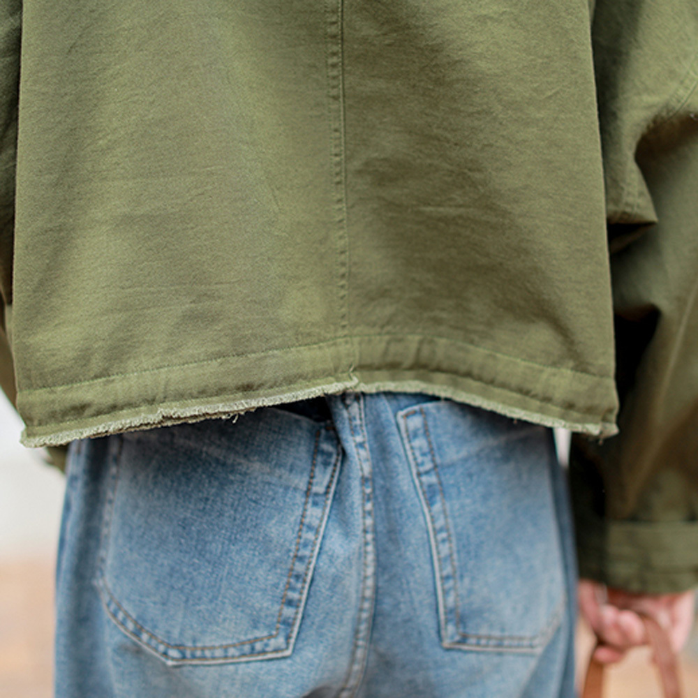 ミリタリージャケット カーキ ベージュ レディース 安い おすすめ ストリート 春夏秋 アウター Aerg アーグ レディース アパレル通販サイト