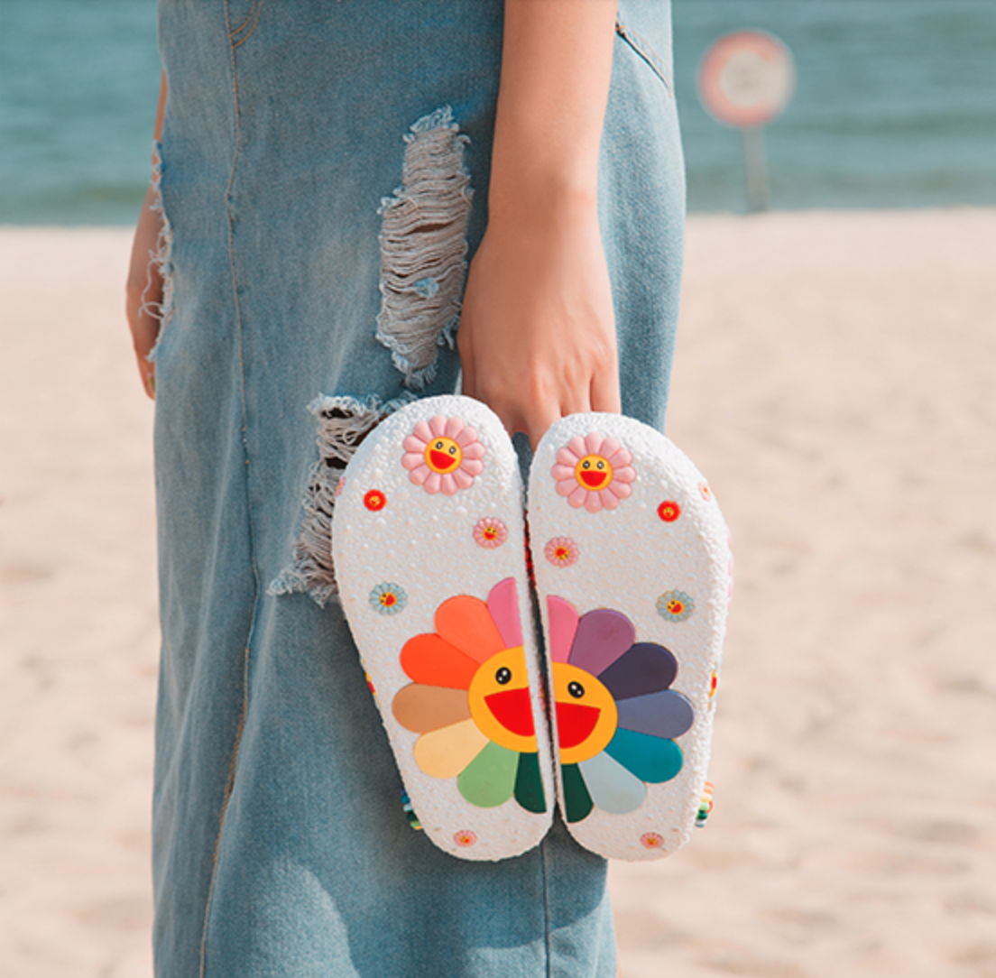 お花 ビーチサンダル 可愛い 韓国ファッション パッション 旅行 ハワイ 海 お揃い 原宿 123 Sweetly お花 ビーチサンダル 可愛い 韓国ファッション パッション 旅行 ハワイ 海 お揃い 原宿 123 Sweetly