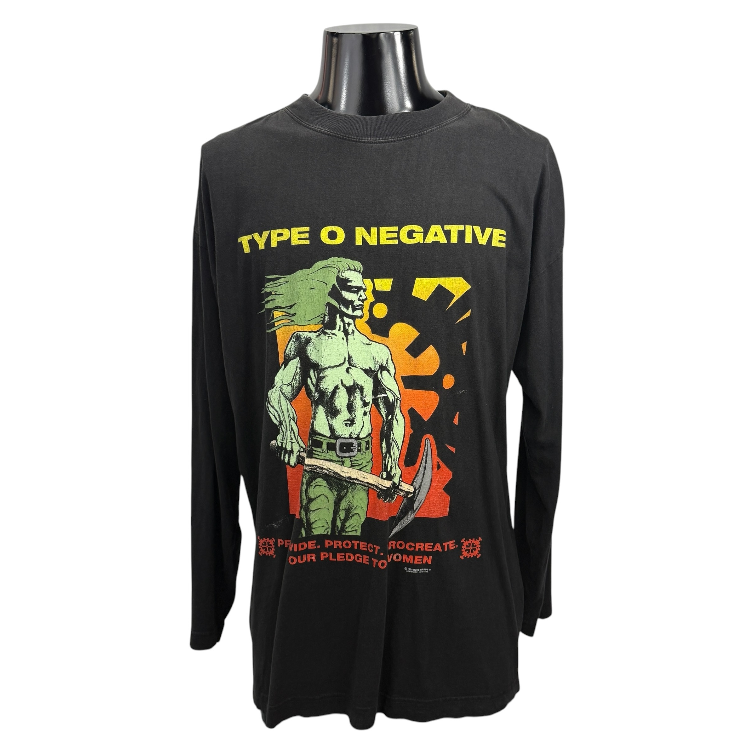 【TYPE O NEGATIVE】タイプ・オー・ネガティヴ “Casket Crew” 1995コピーライト 90’s Vintage ロングスリーブ Tシャツ