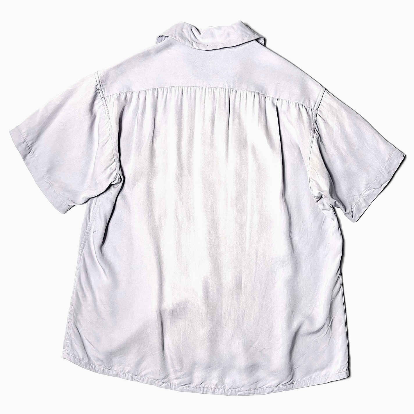 Vintage 50～60's【THE Duke】Short Sleeve Rayon Shirt の画像 2