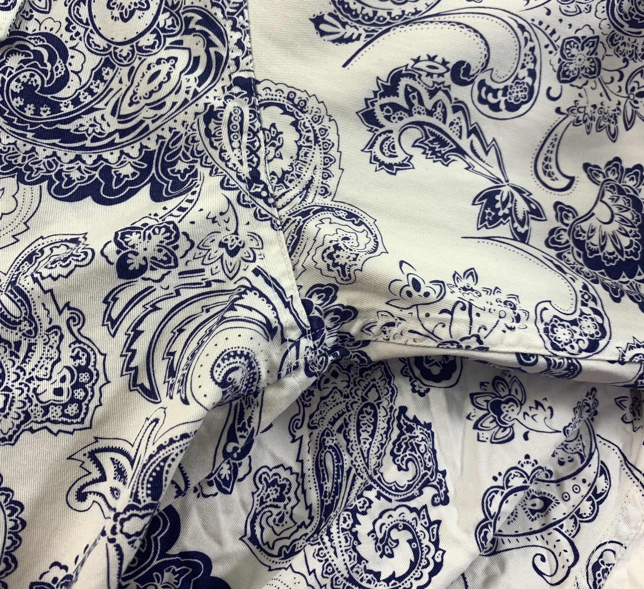 総柄 デザインシャツ ボタンダウン ペイズリー柄 古着屋 Kafuca 総柄 デザインシャツ ボタンダウン ペイズリー柄 古着屋 Kafuca