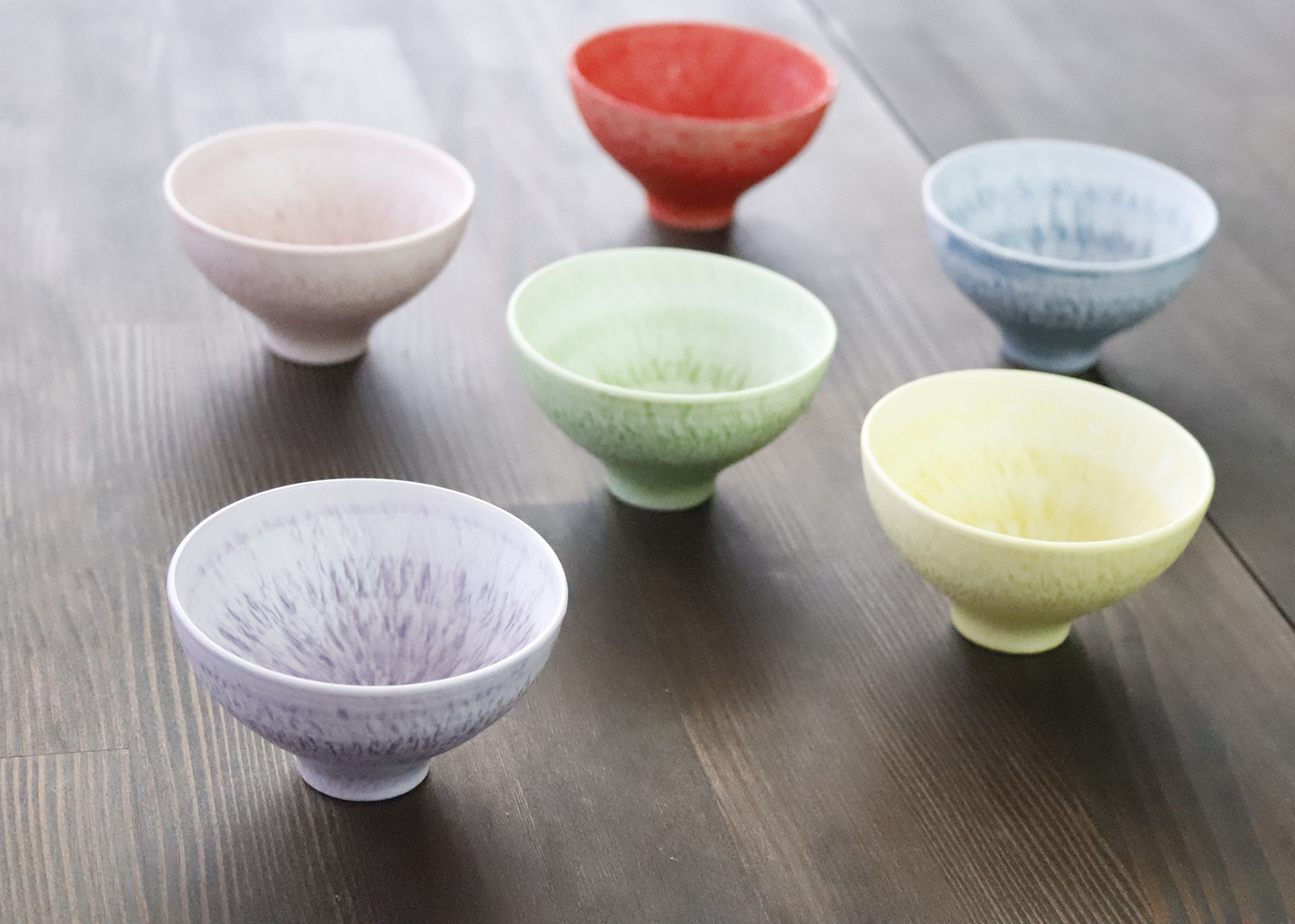 3a025 06 珍味入 トチリ小鉢 黄 カラフルマルチカップ 綺麗な小鉢 カラフル 黄色 かわいい入れ物 小物入れ かわいい 万能な器 丸モ高木陶器 オンラインショップ 温度をデザインに