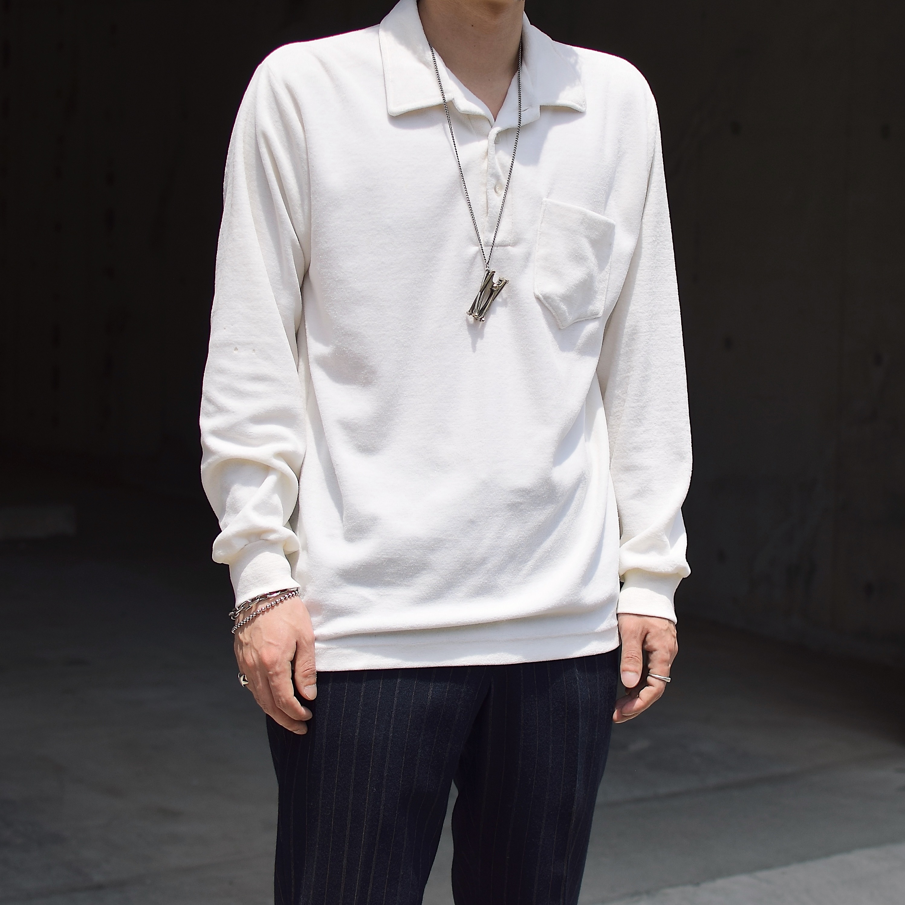 Vintage 70〜80's【campus velour】Velour Pullover Shirt の画像 3