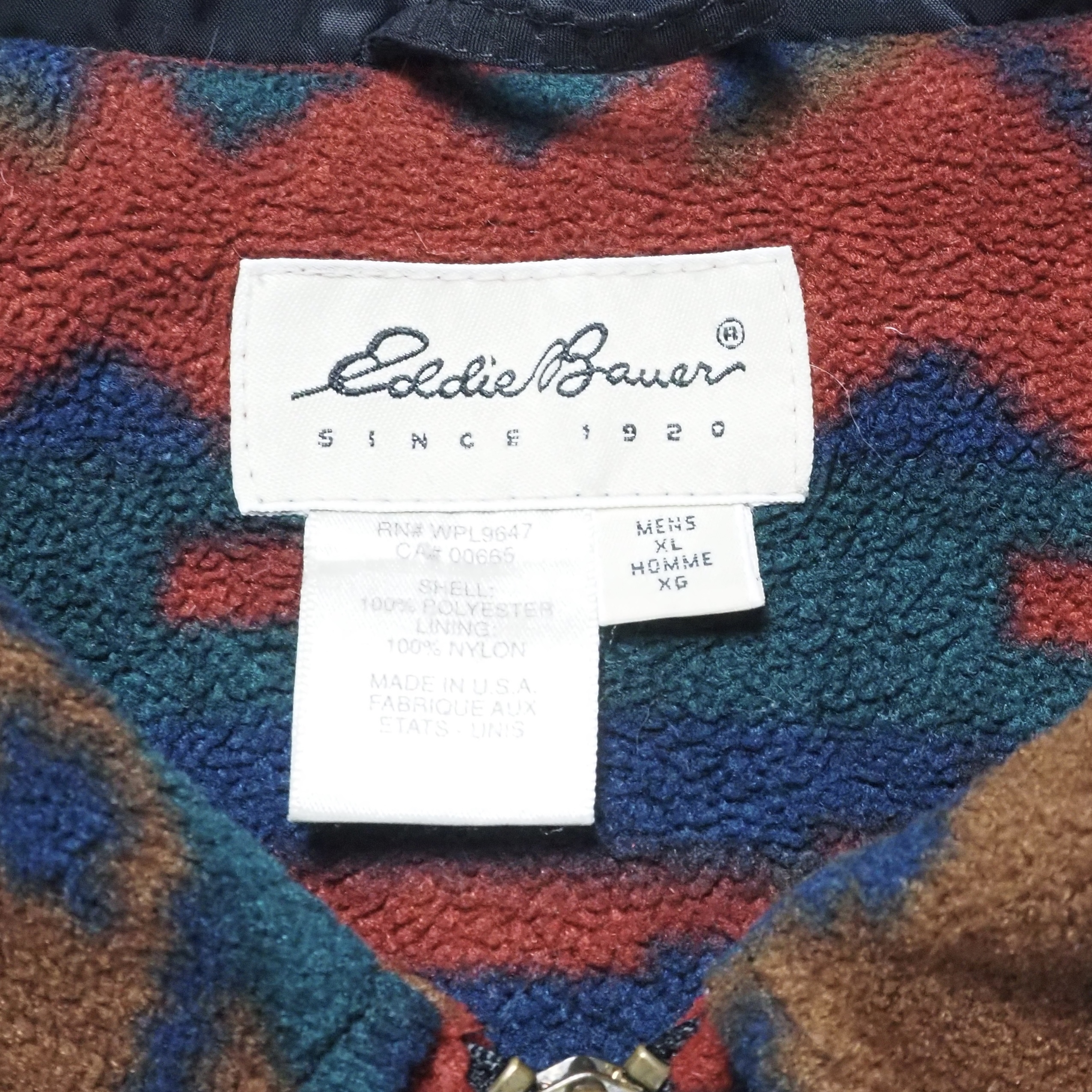90’s Eddie Bauer ネイティブ柄ジャケット XL オンライン限定商品 の画像 8