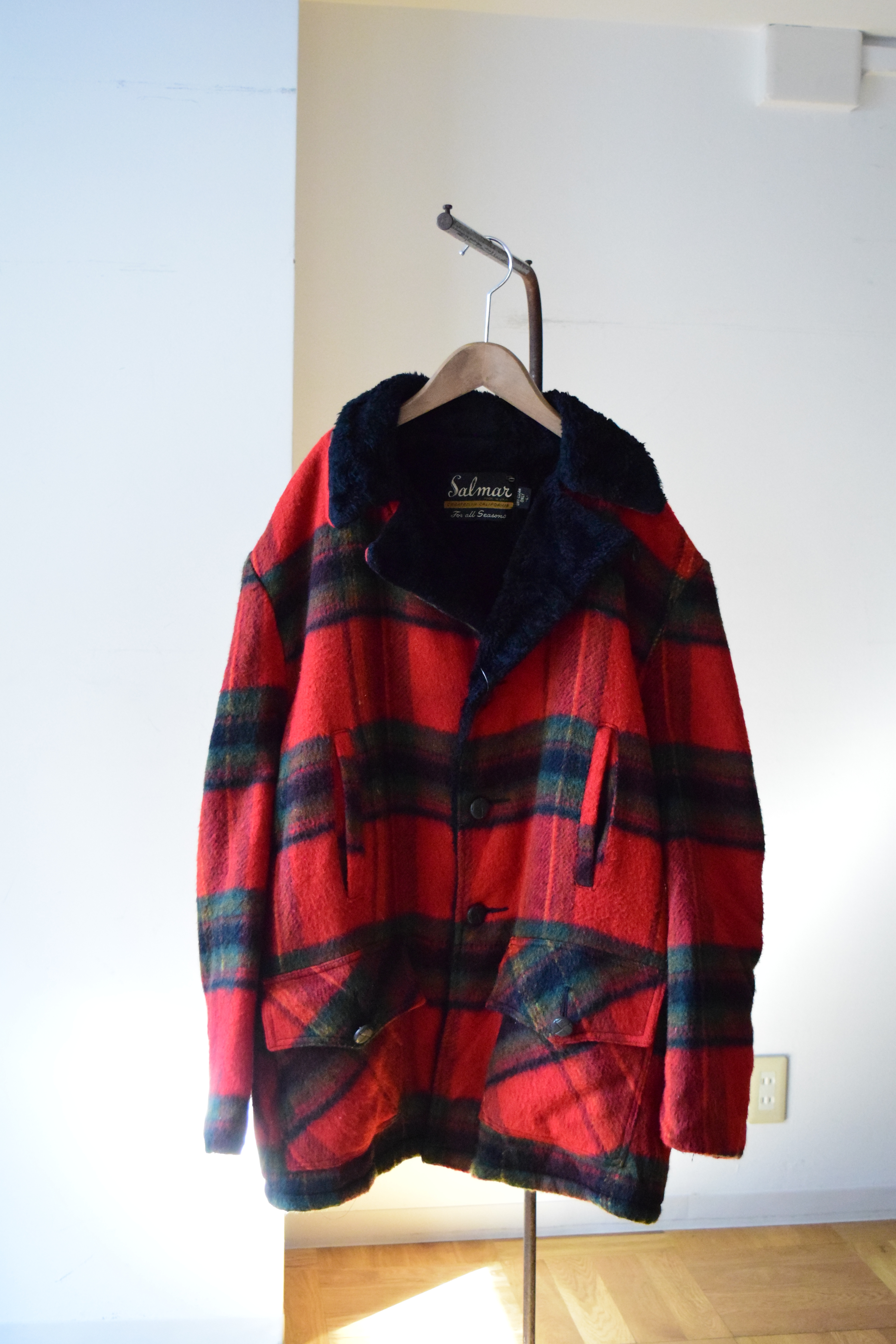 Plaid pattern boa jacket の画像 4