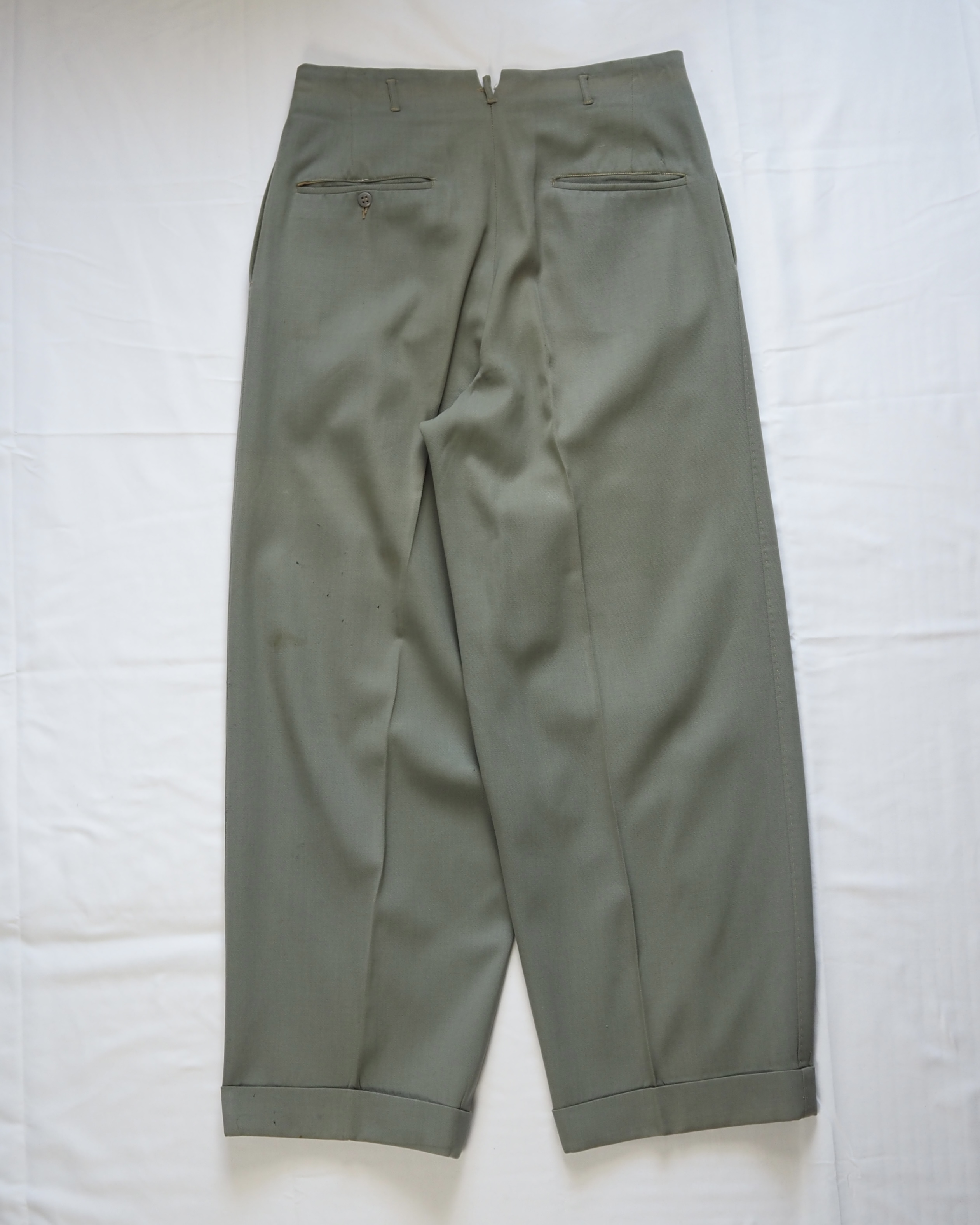 【VCM入荷】50’s ウールスラックス ライトグリーン の画像 13