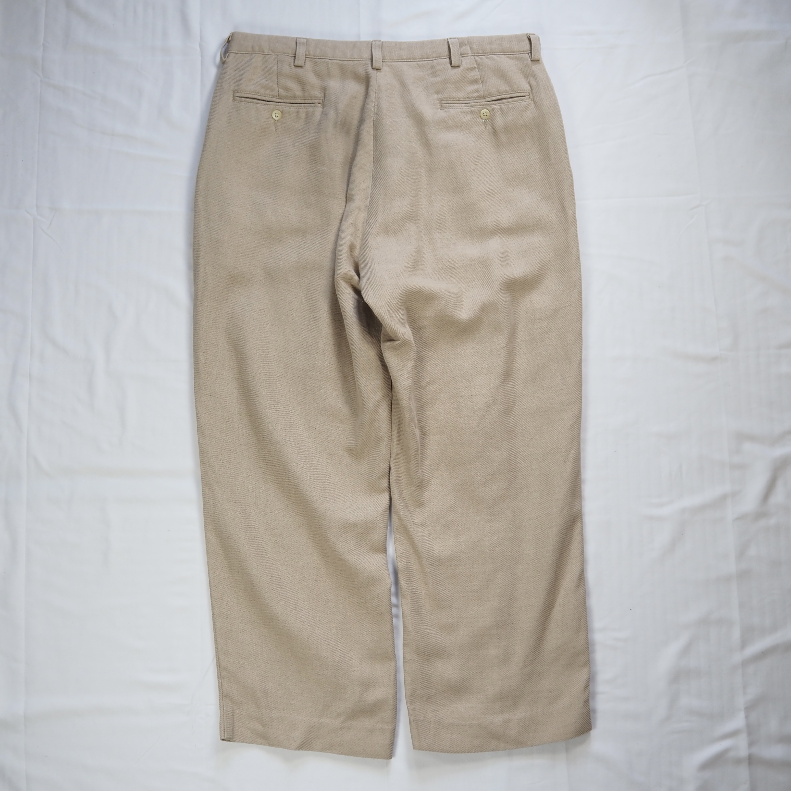 90’s Ralph Lauren リネンスラックス アメリカ製  約35×28 の画像 11