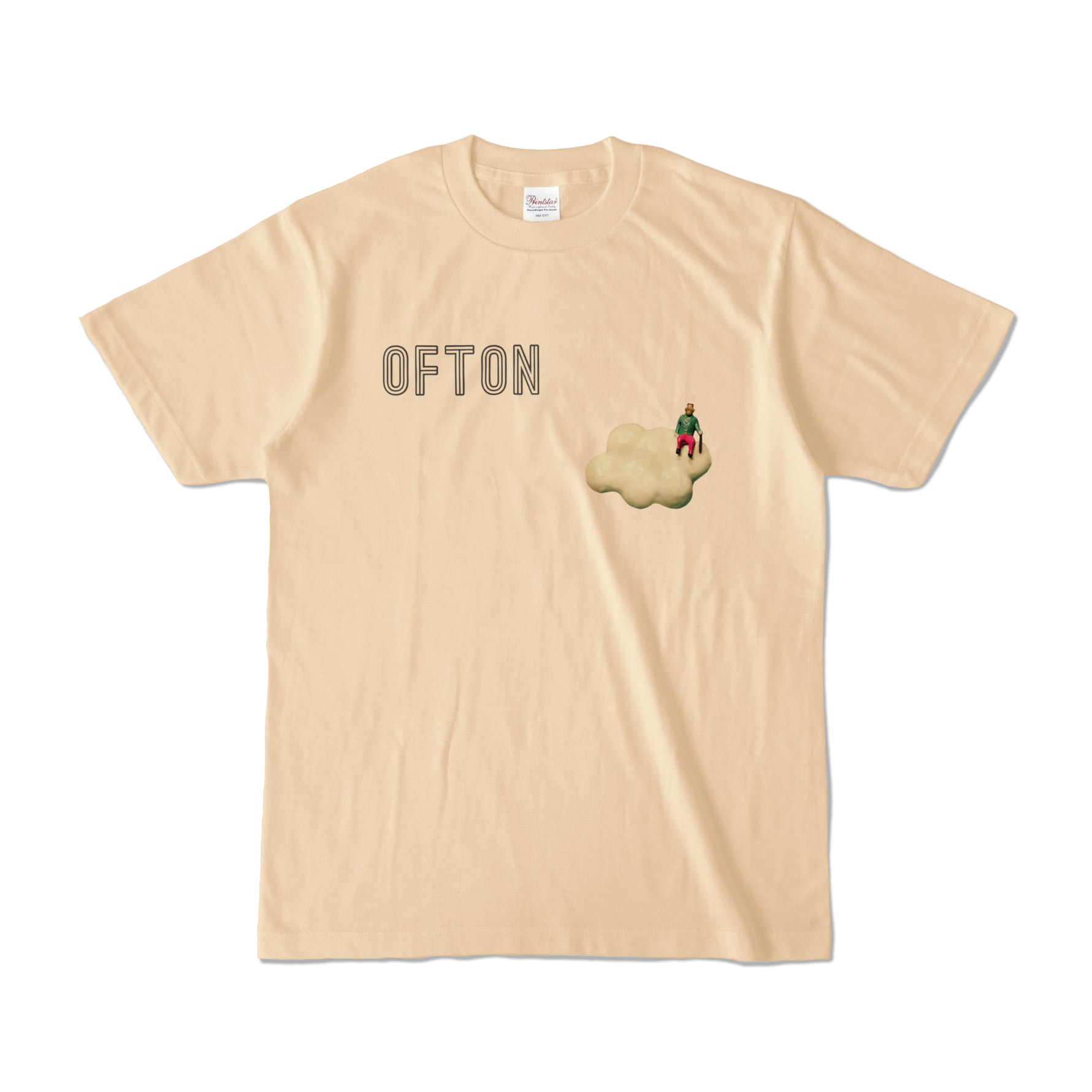 フカフカ雲のじじいtシャツ Ofton