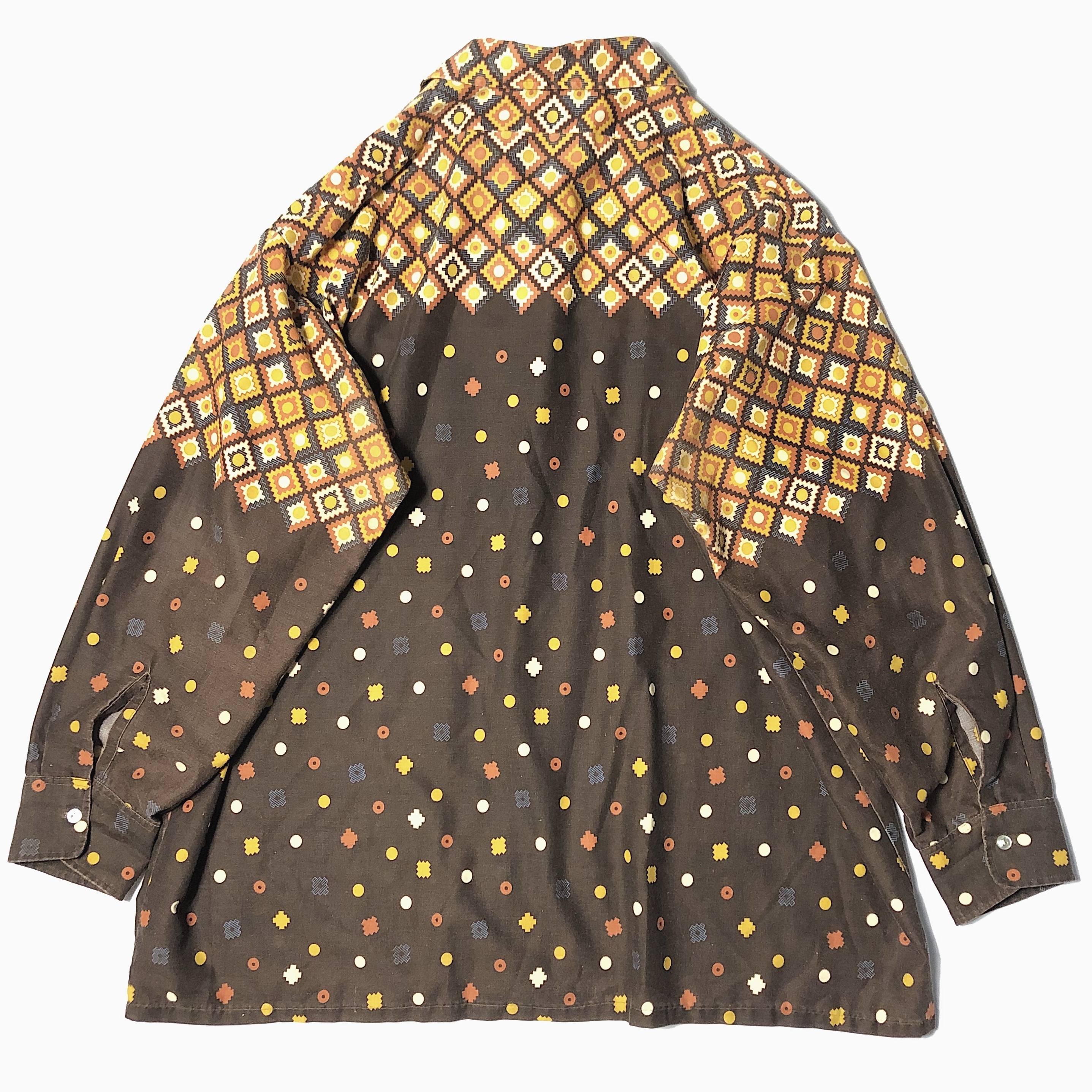 Vintage 70's【THE King Size】Patterned Shirt の画像 2