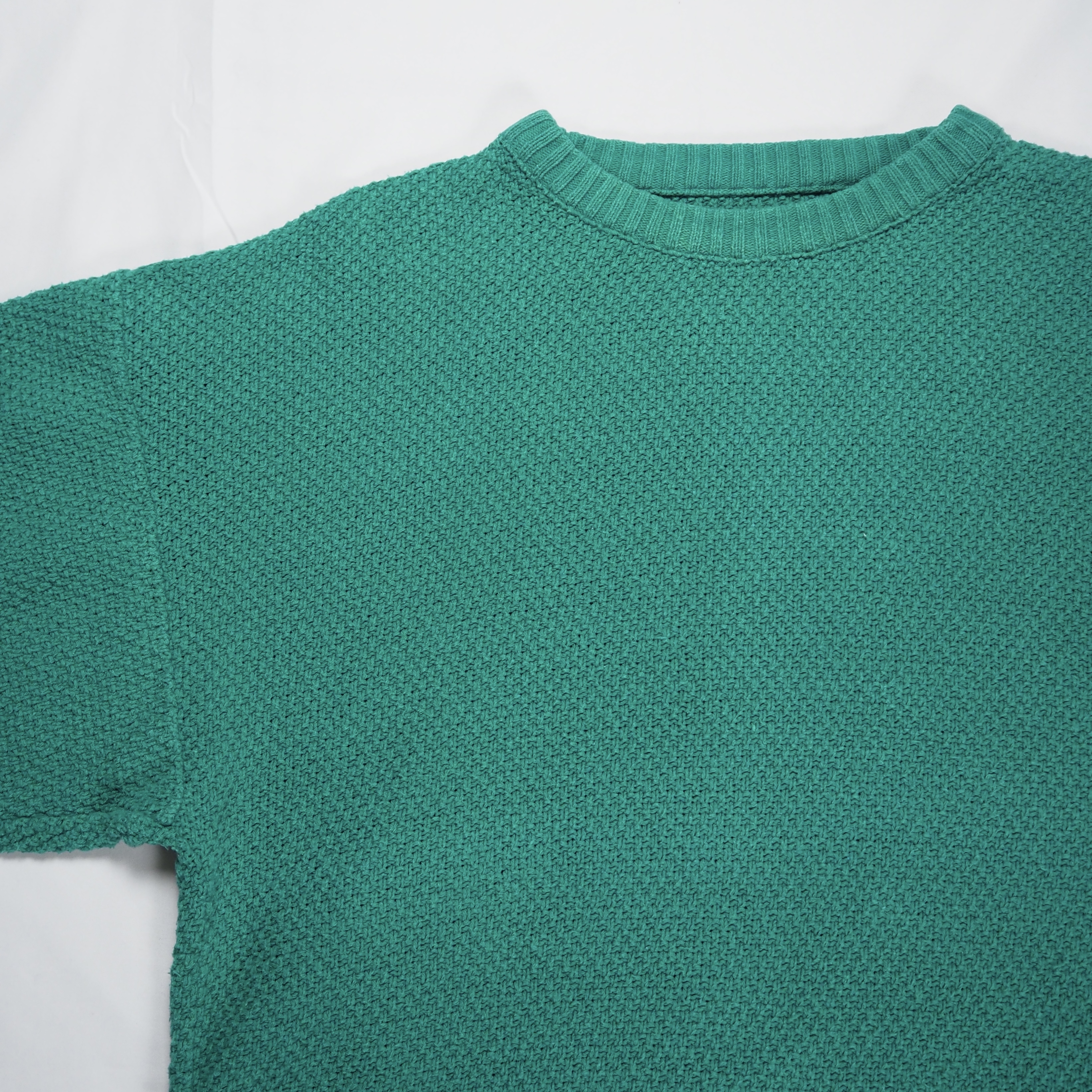 90’s コットンニット グリーン の画像 3