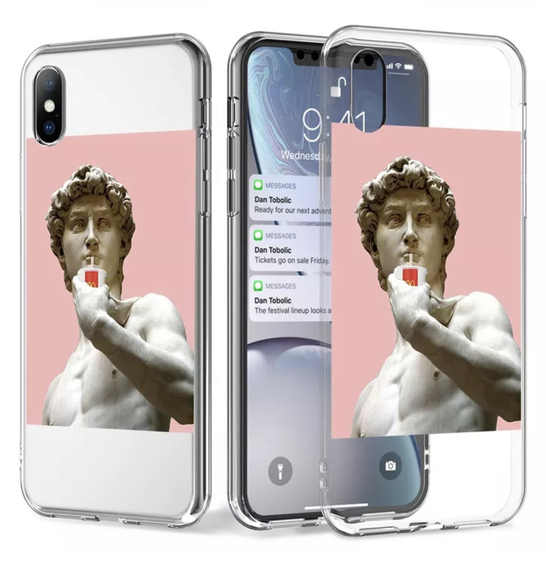 Unique David Statue Iphone Case ユニークダヴィデ象 Iphoneケース Nanako Wolford ナナコ ウォルフォード