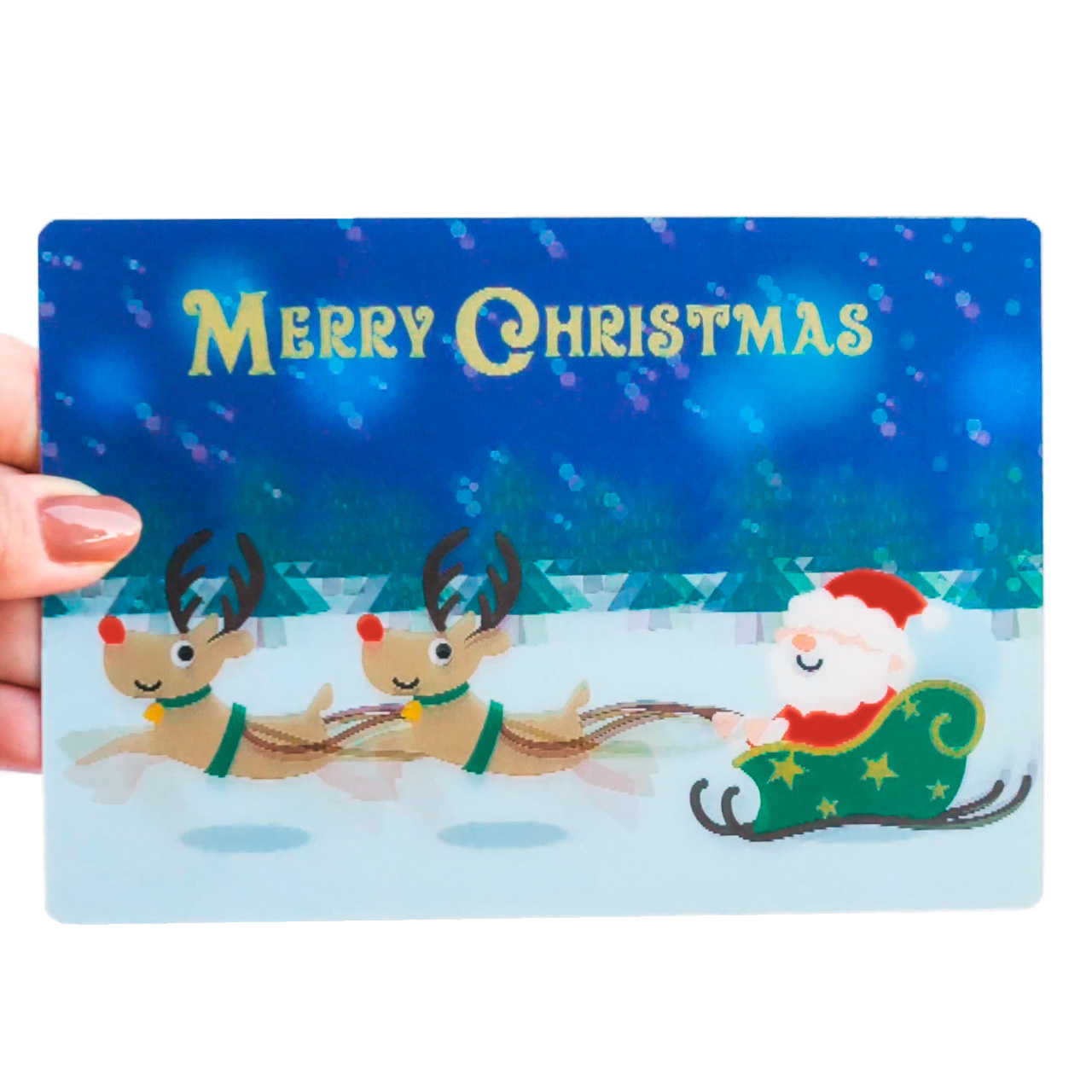 クリスマスカード サンタそり Gaplas クリスマスカード サンタそり Gaplas