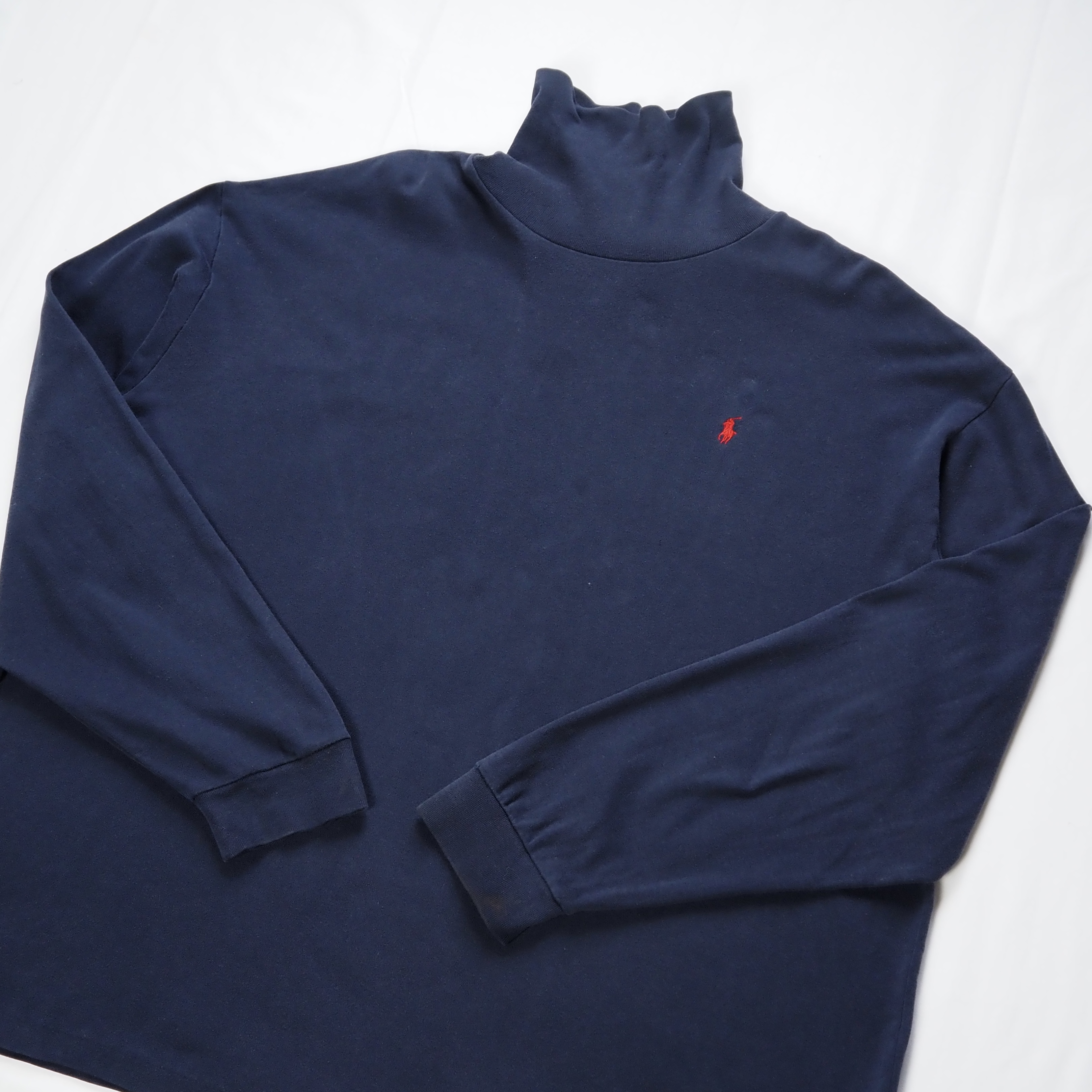 90’s Ralph Lauren タートルネック XXL ネイビー の画像 5