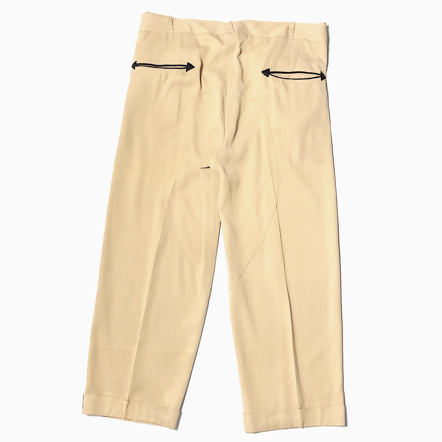 Vintage 50～60's Rayon Gabardine Pants の画像 3