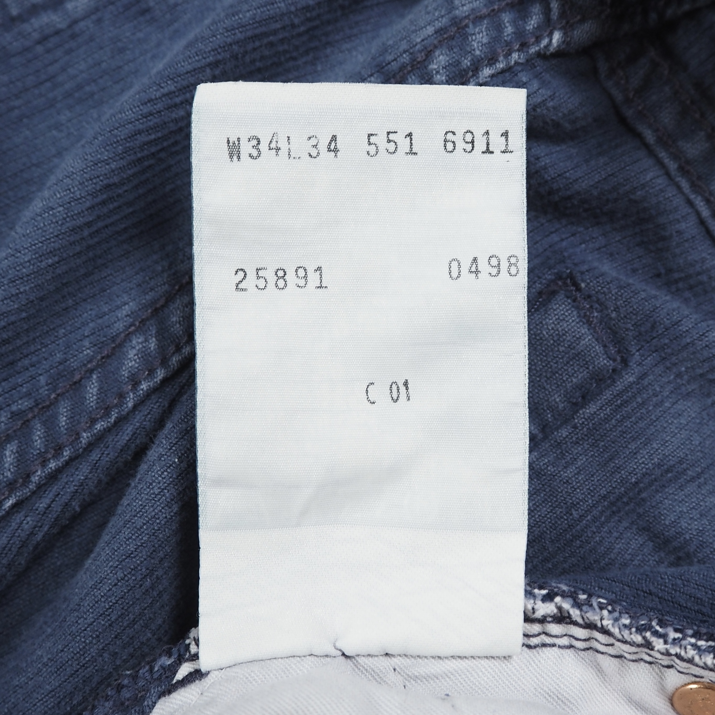 90’s Levi’s 551 コーデュロイパンツ 実寸34×30 ネイビー の画像 10
