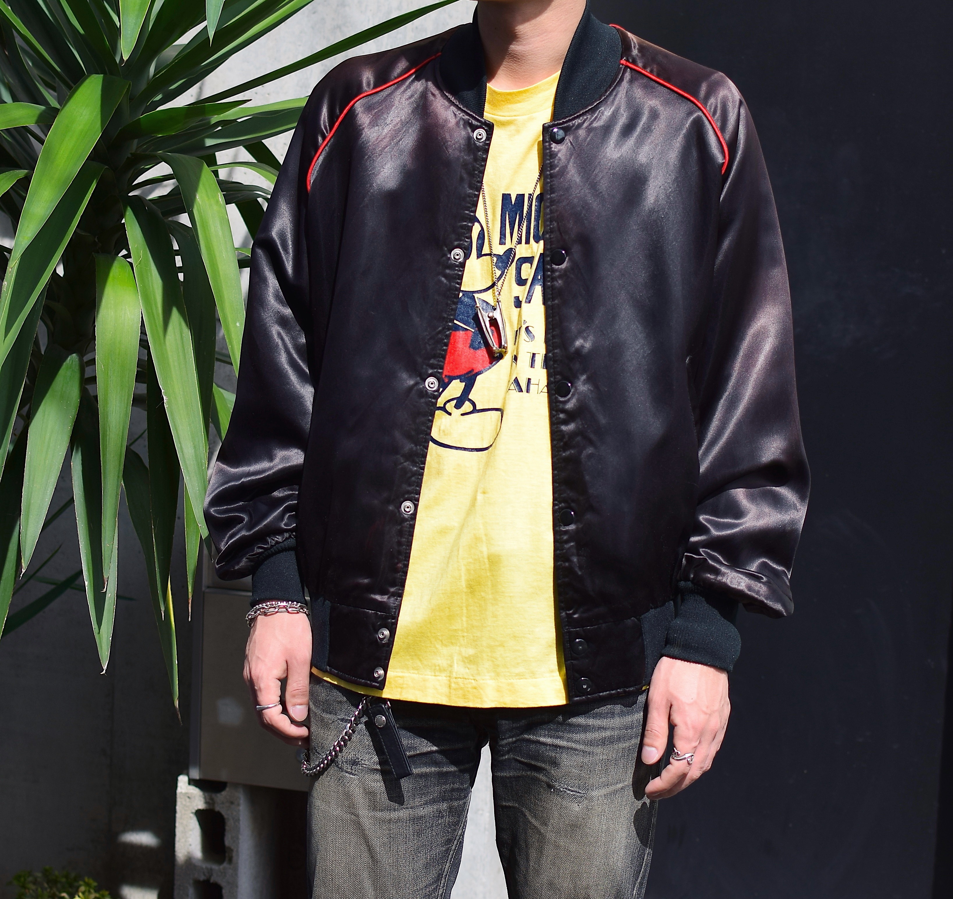Vintage 80's【California】"THE BEATLES" Satin Jacket の画像 3